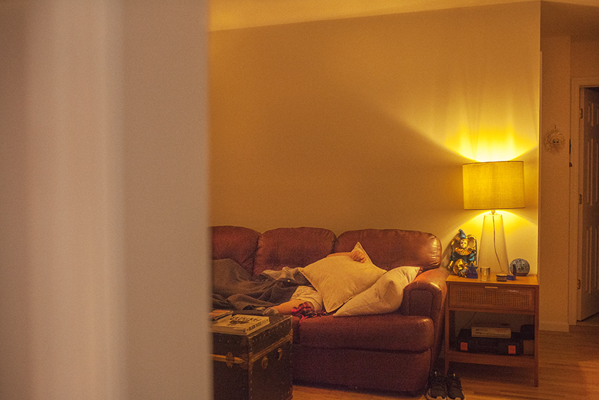 Danny takes an afternoon nap