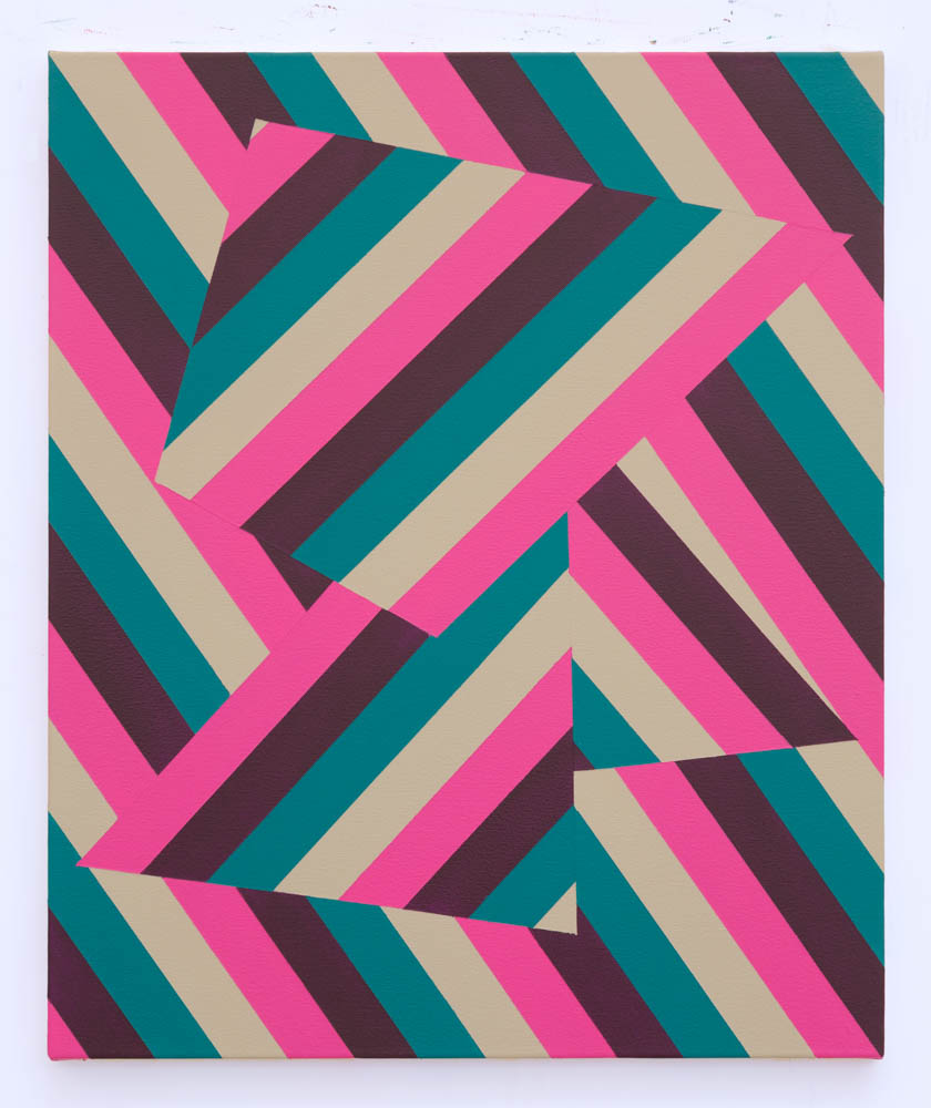 Lineae XIV 61cm x 51cm acrylic on canvas 2018