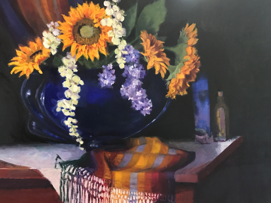 Still Life In Blue | 24"x20" | Oil on canvas