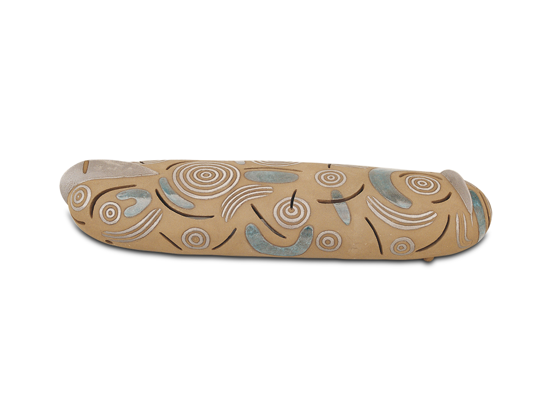 Casa mobile Solo vagamente predisposta al volo (Refrattario nero e smalto, cm 51x13x17, 2000)