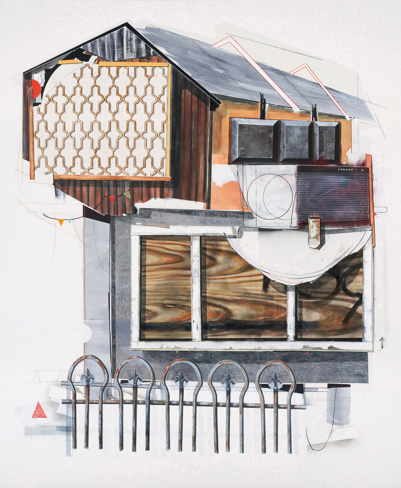 4X, acrylics and oil on canvas, 220 x 180 cm, 2017