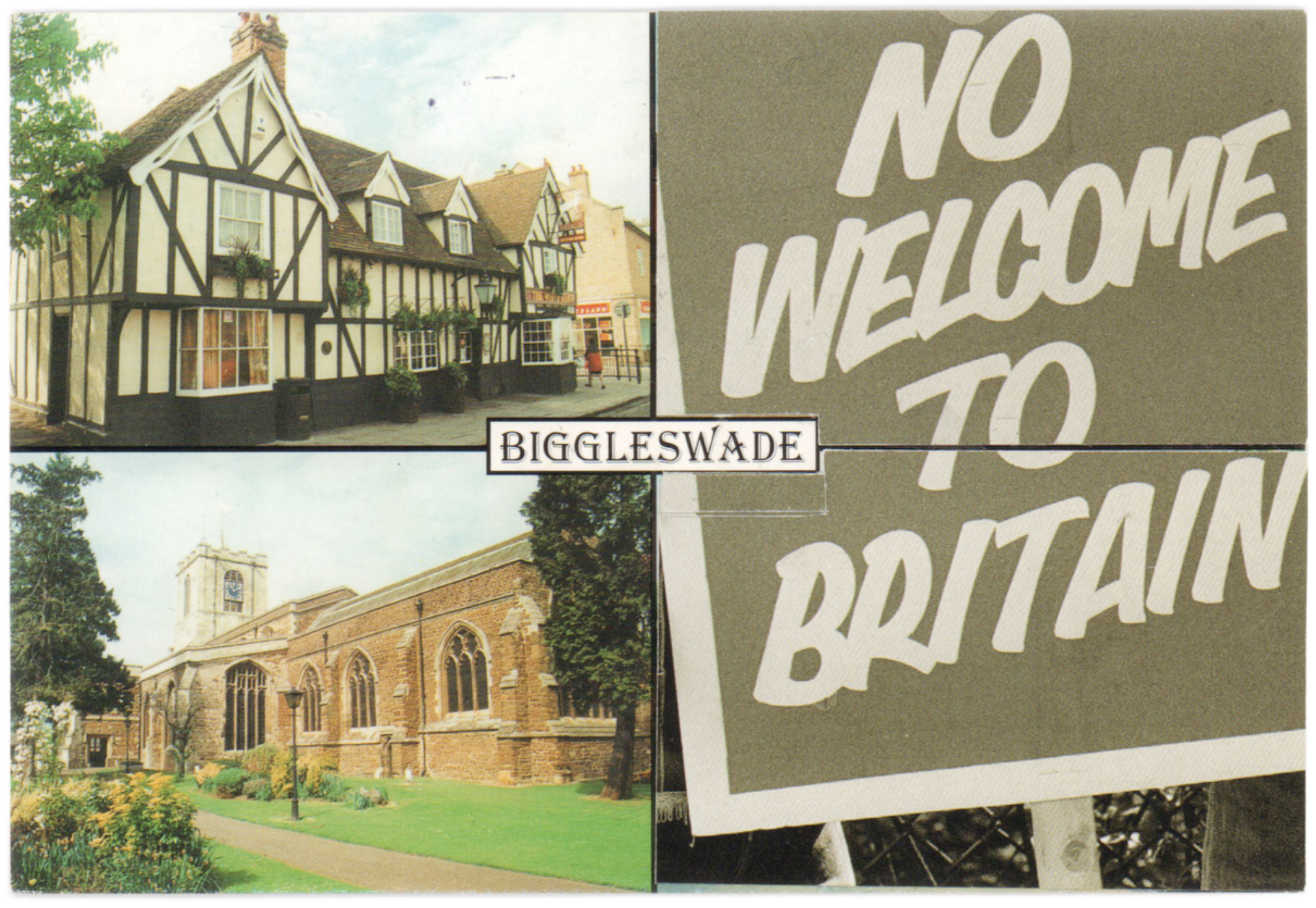 Biggleswade, 2017, collage, 14 x 9 cm