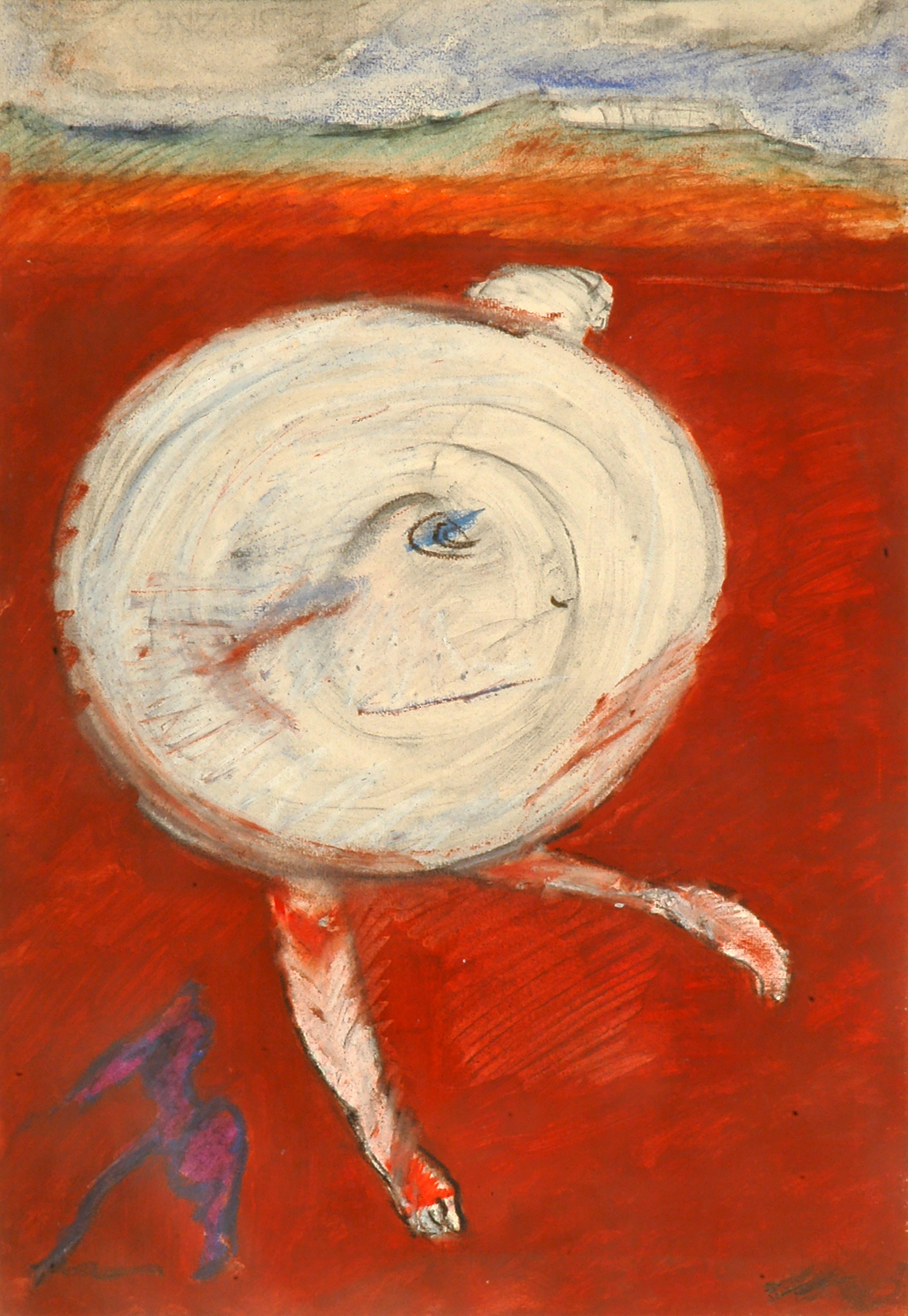 Fabio Mauri, Untitled [Apocalypse], 1980, mixed media on paper, cm 48x33