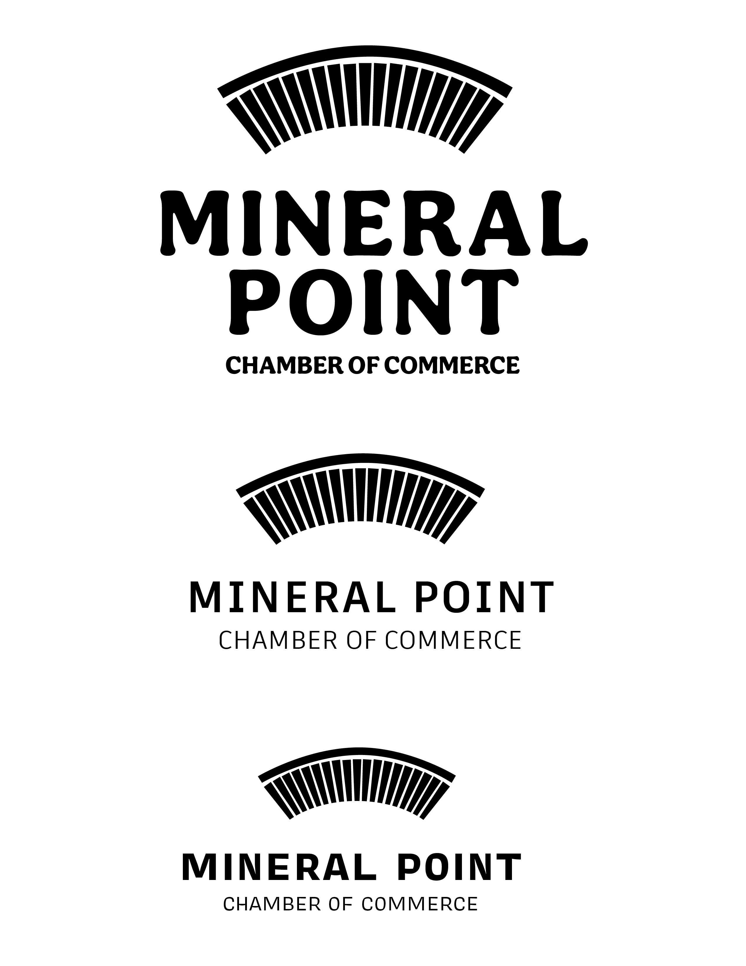Logo package commissioned by Mineral Point Chamber of Commerce as a self-directed intern for local graphic design firm; field photography documenting historical Mineral Point and study of vernacular architecture of the sister city of Cornwall, England; integrating motifs of their shared heritage into a vital brand identity and logo: Charcoal and ink on paper & Adobe Illustrator, 2021