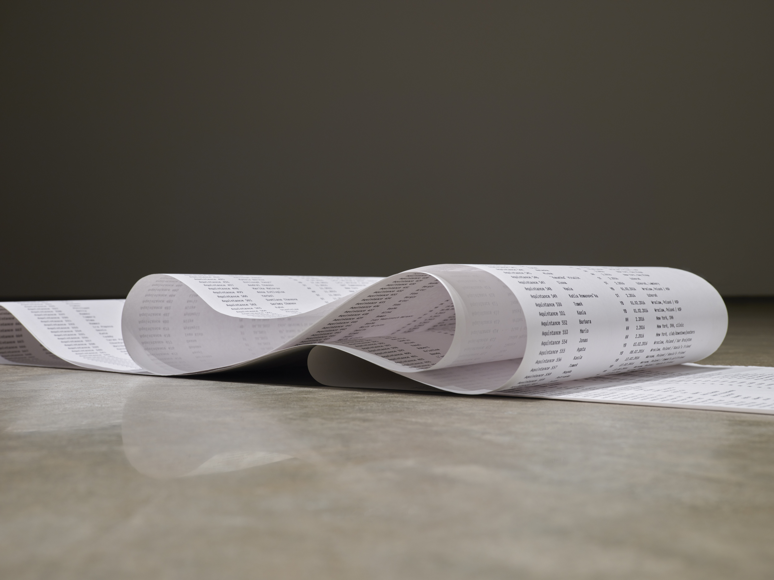 Open Group, "Untitled," 2015–ongoing. Installation view at 601Artspace.  Photo by Flaneurshan.studio.