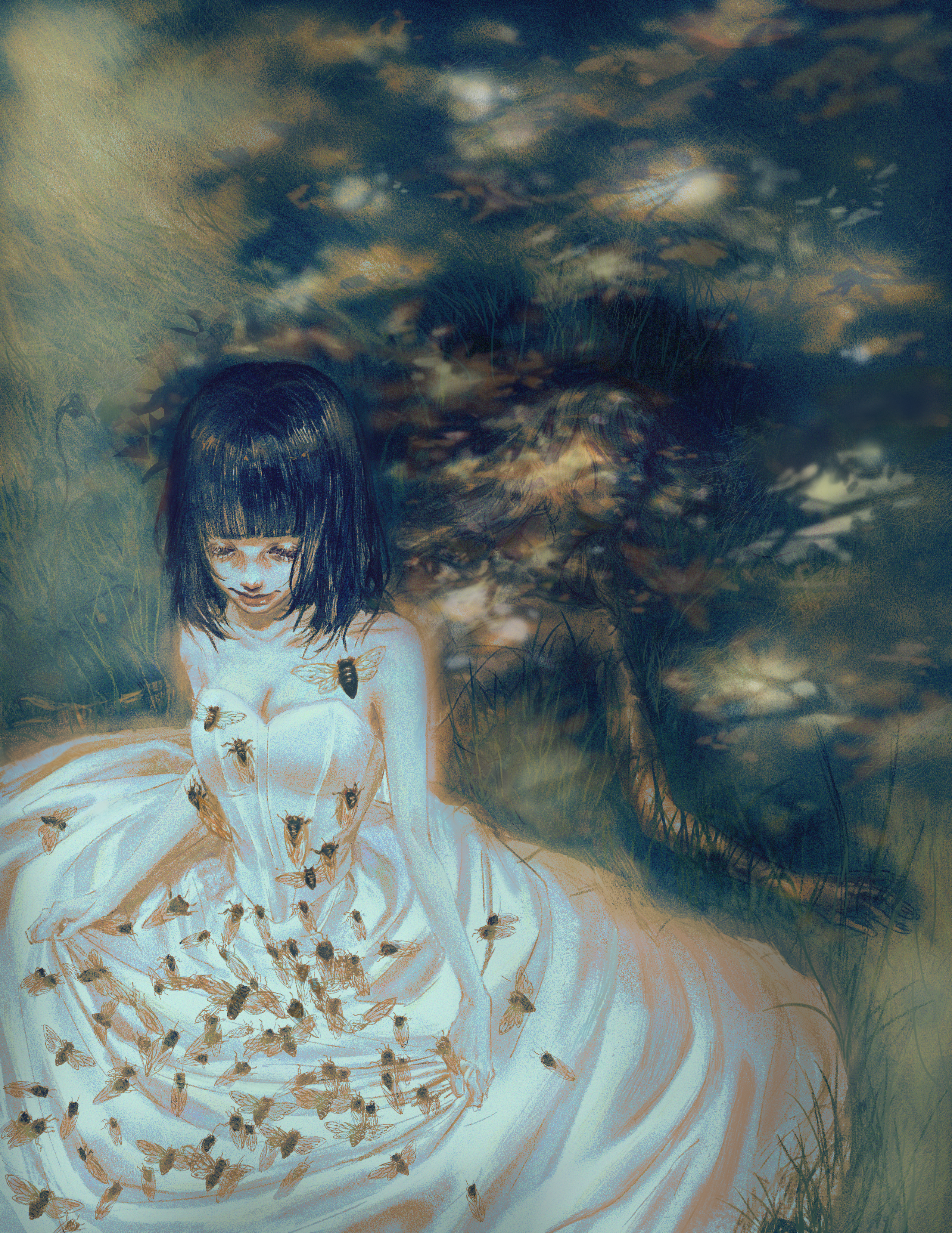 Cicadas' shells, digital, 2022