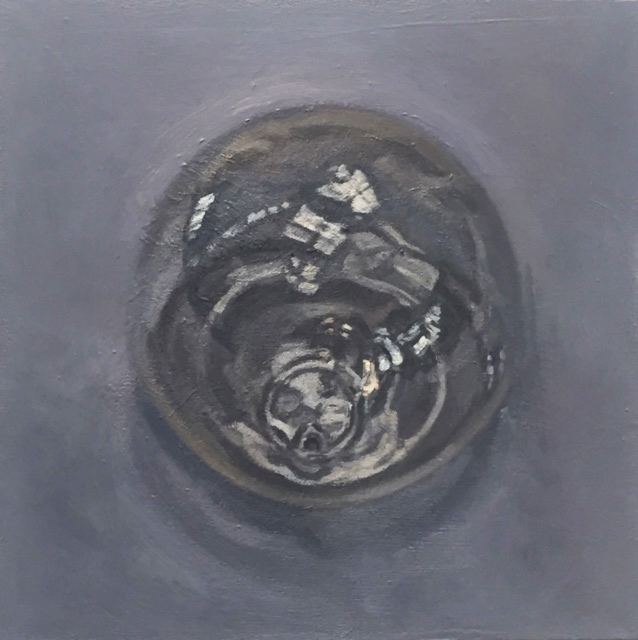 Le globe - huile sur toile- 40 x 40 cm - 2019