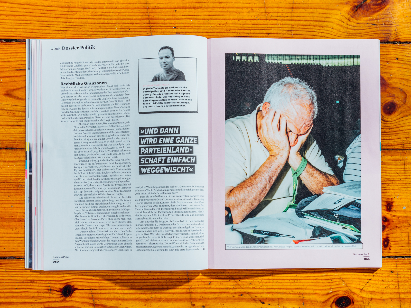 Business Punk / meine freie Strecke &uuml;ber Bundesparteitage bebildert "Dossier Politik" / August 2017