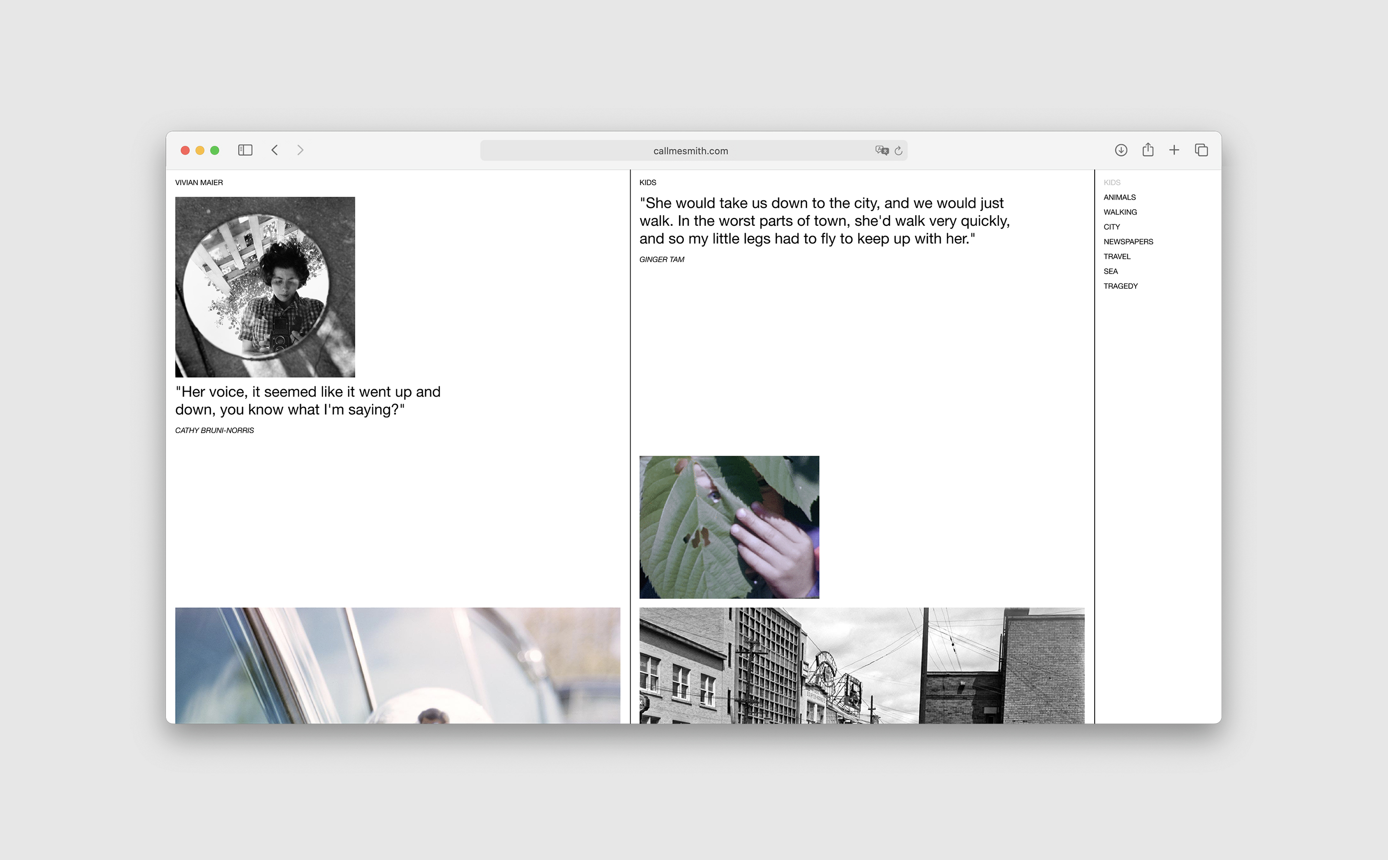 Call me Smith, Website