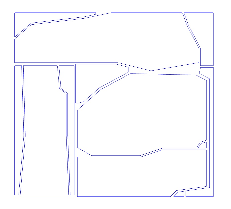 Nesting of the pieces