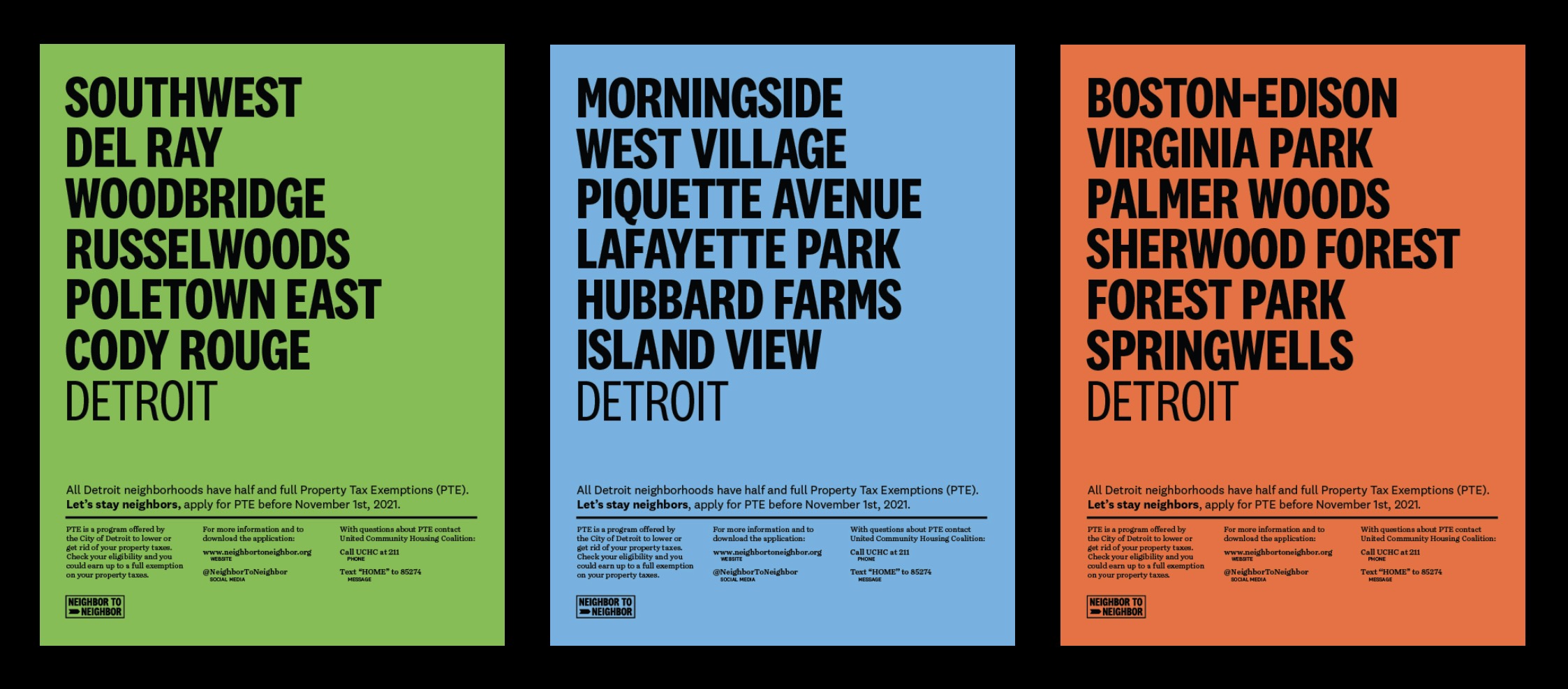 Flyers printed with black and white ink on astrobright paper as a cost-effective alternative solution for posters..