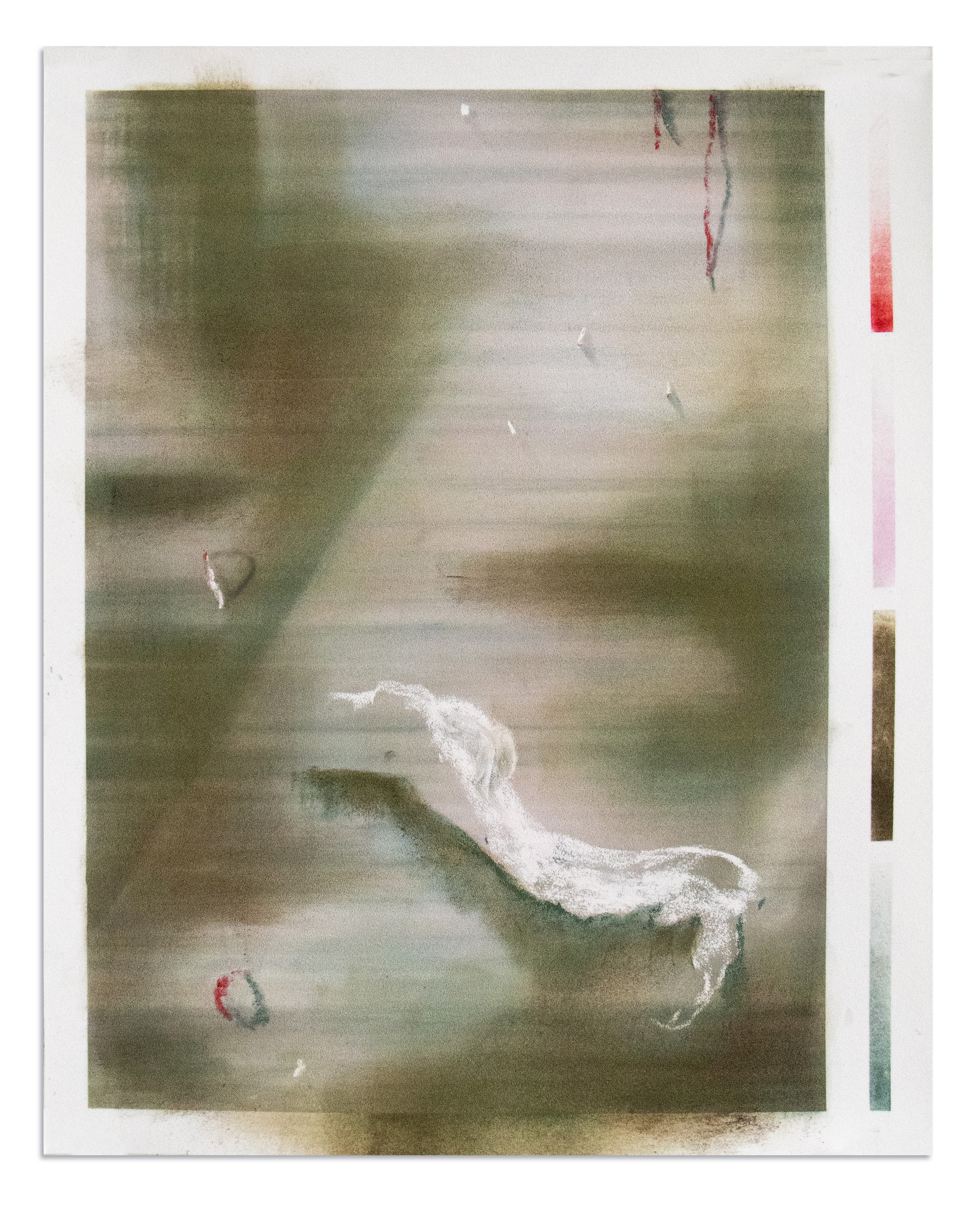 Sometimes the thread is broken | 12" x 9.5" | Pastel on paper