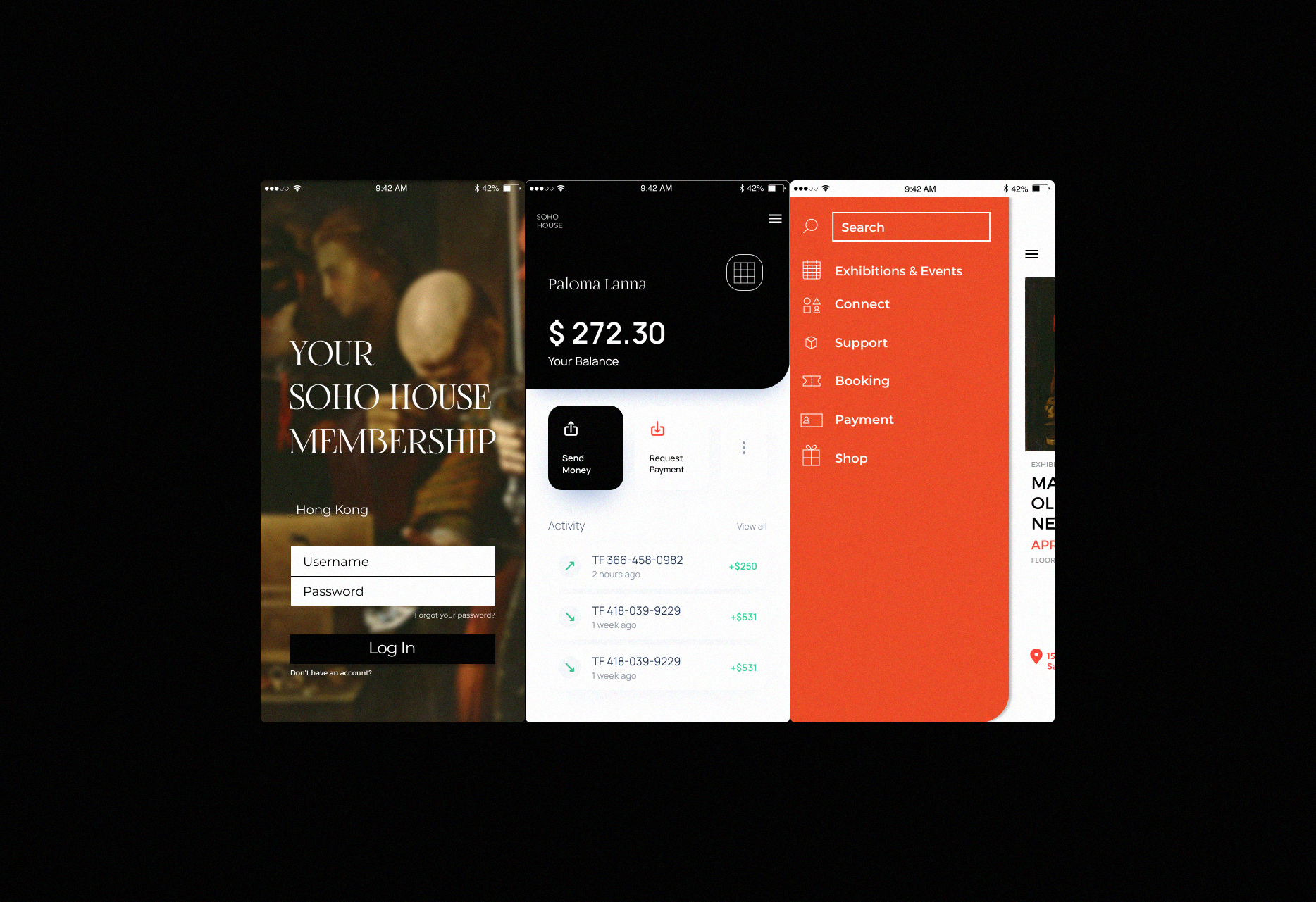 Soho House Membership ✴ App Design