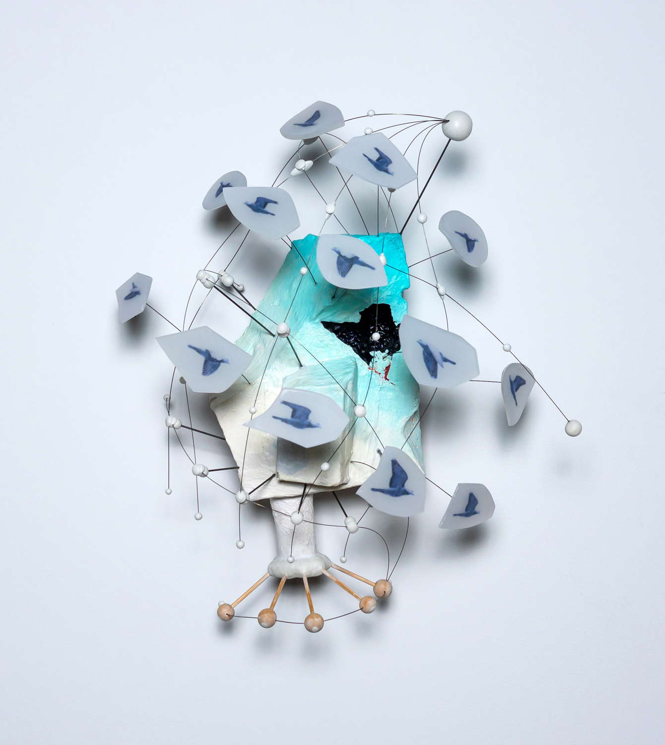 Untitled (For the Birds), 2024, Mixed Media, 19 x 16 x 10 inches