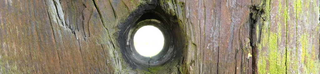 Hole in railway sleeper