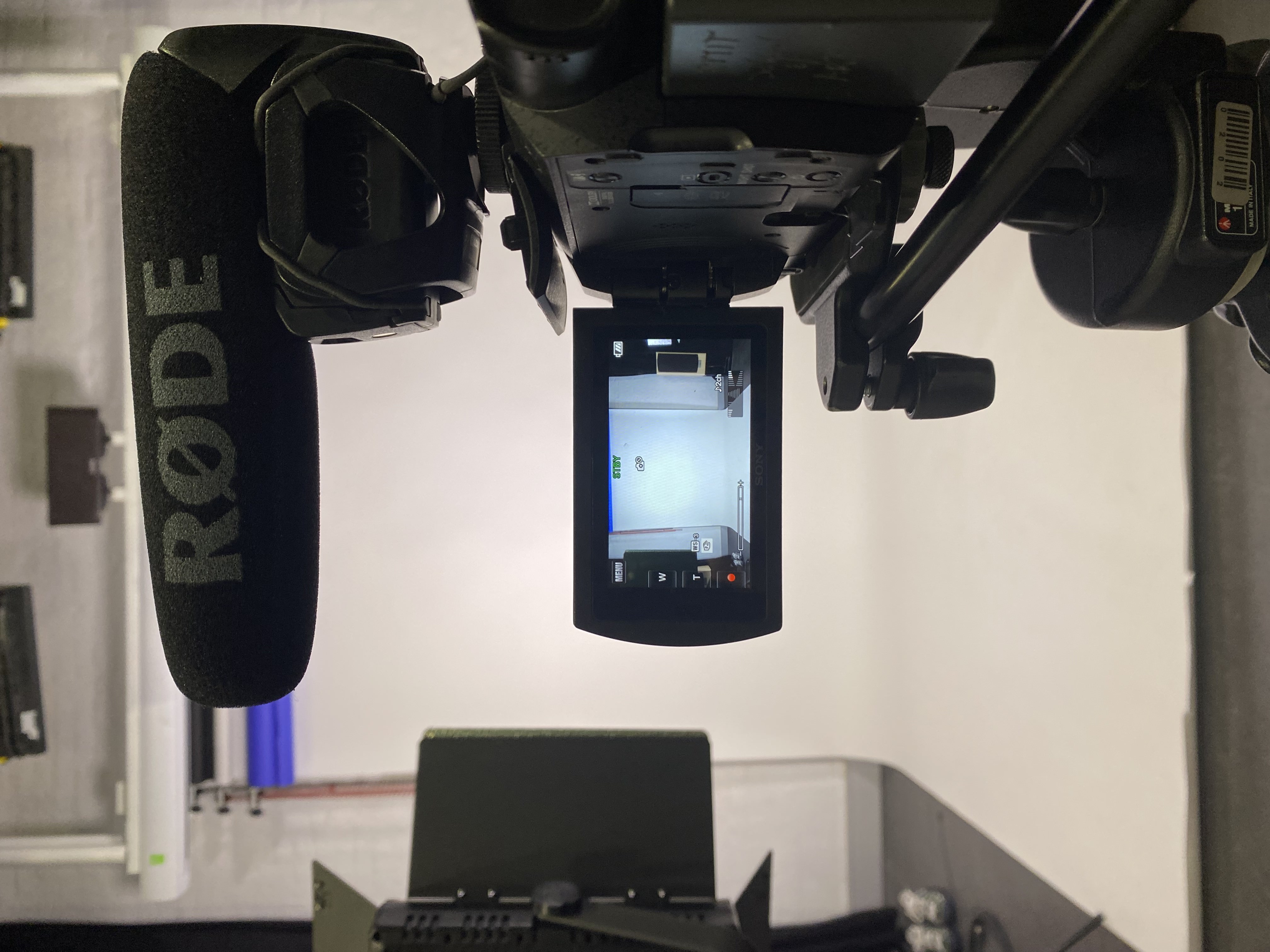 filming set up