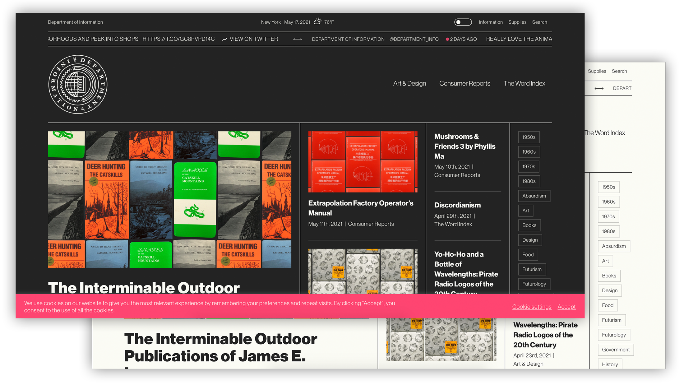 Department of Information Website