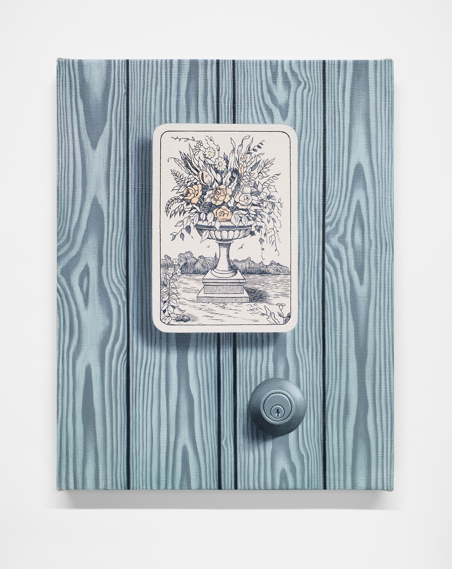 Blompottan, 2024, Oil on linen, 14 x 18 inch.