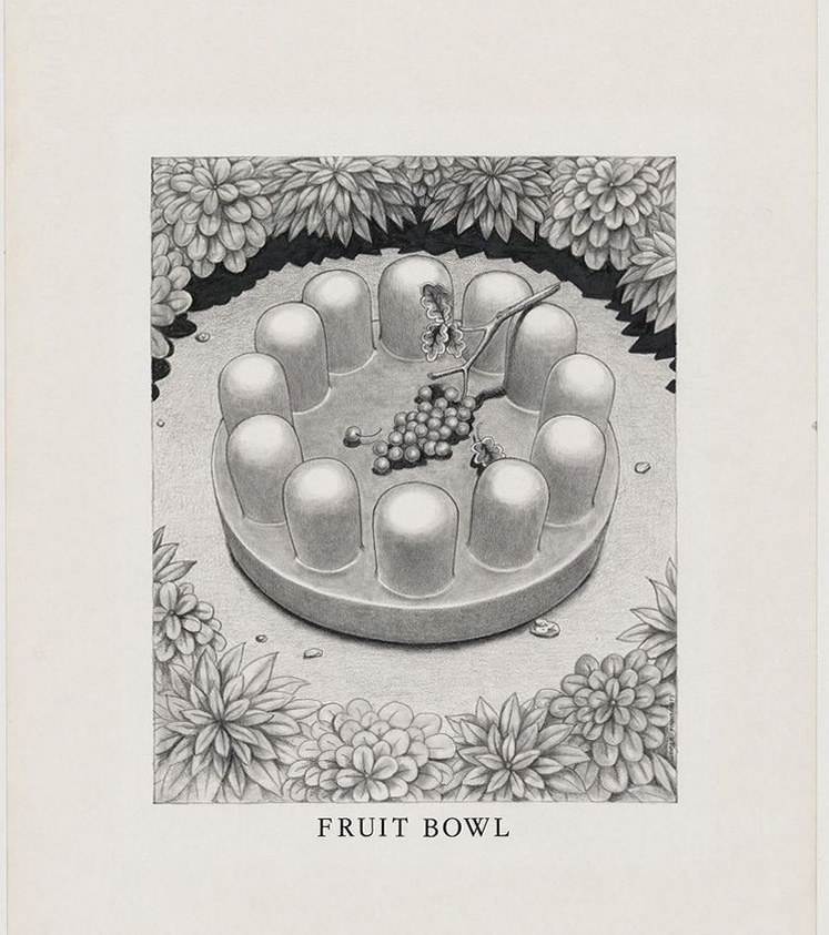 Study for Fruit Bowl (with Grapes), Ettore Sottsass, 1973
