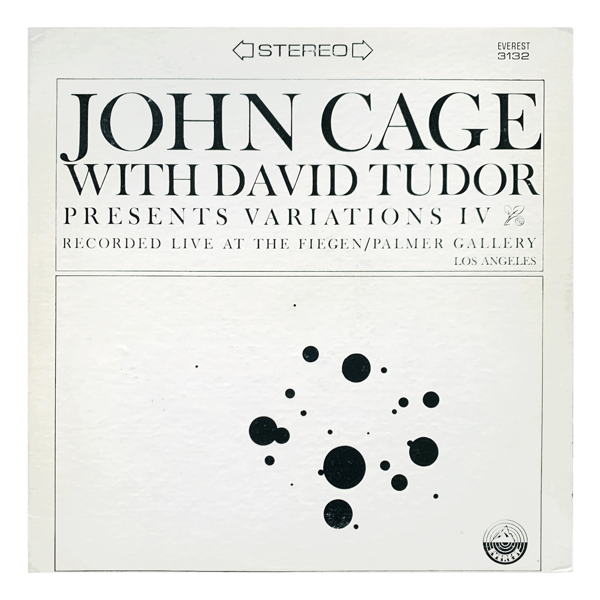 Everest SDBR 3132 John Cage / David Tudor - Variations IV, Vol.I Design: Uncredited