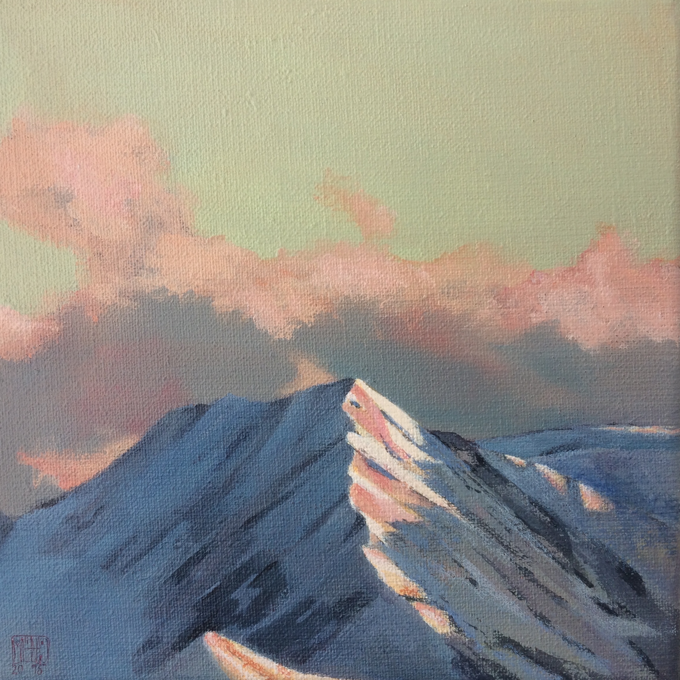 445–Erster Schnee am Gantrisch20×20 cmAcryl auf Leinwand2018sold