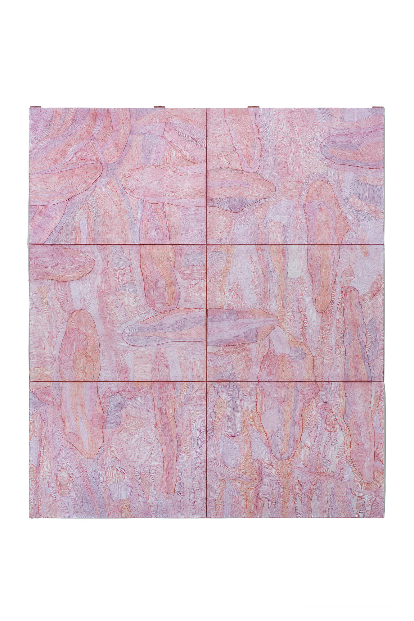 ’Internal Shivering’, 2023. Color pencil on paper. 152 x 131cm
