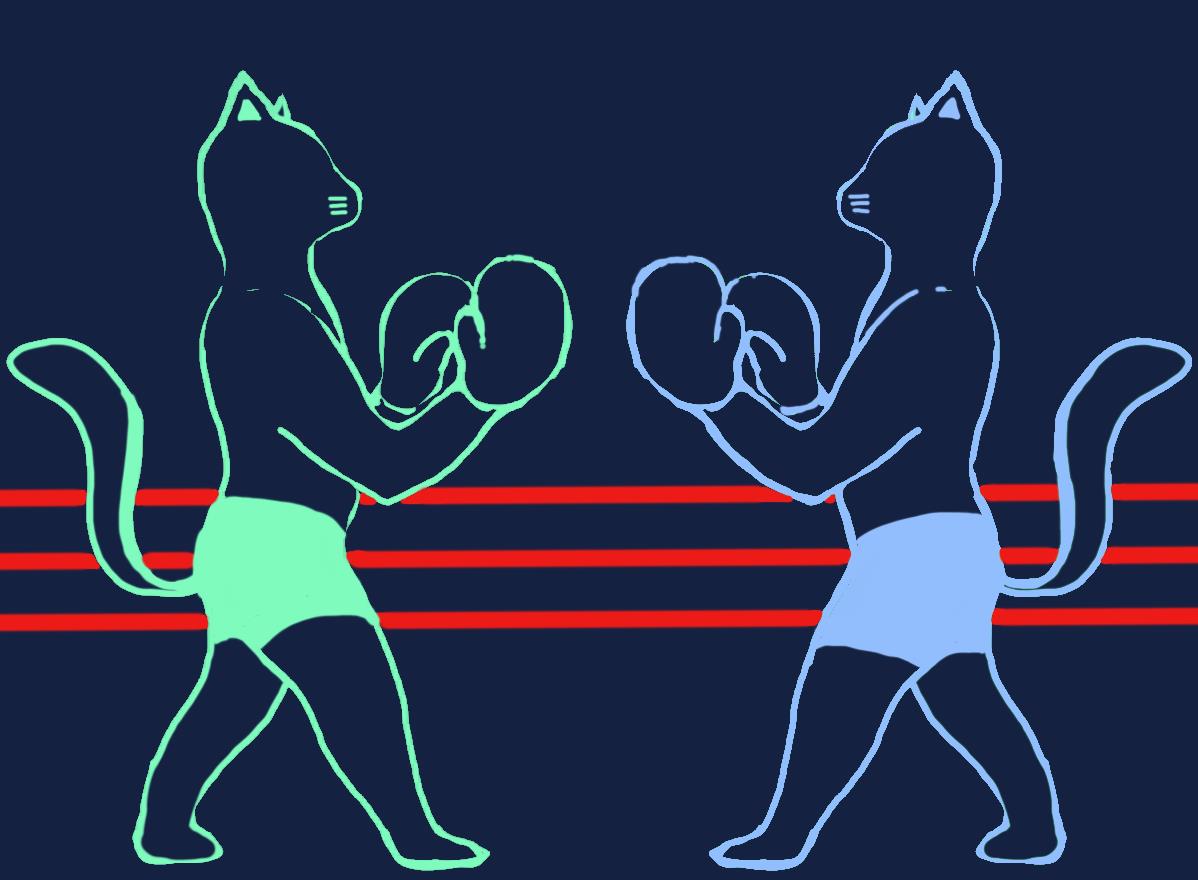 Cats #1, digital painting, 2020