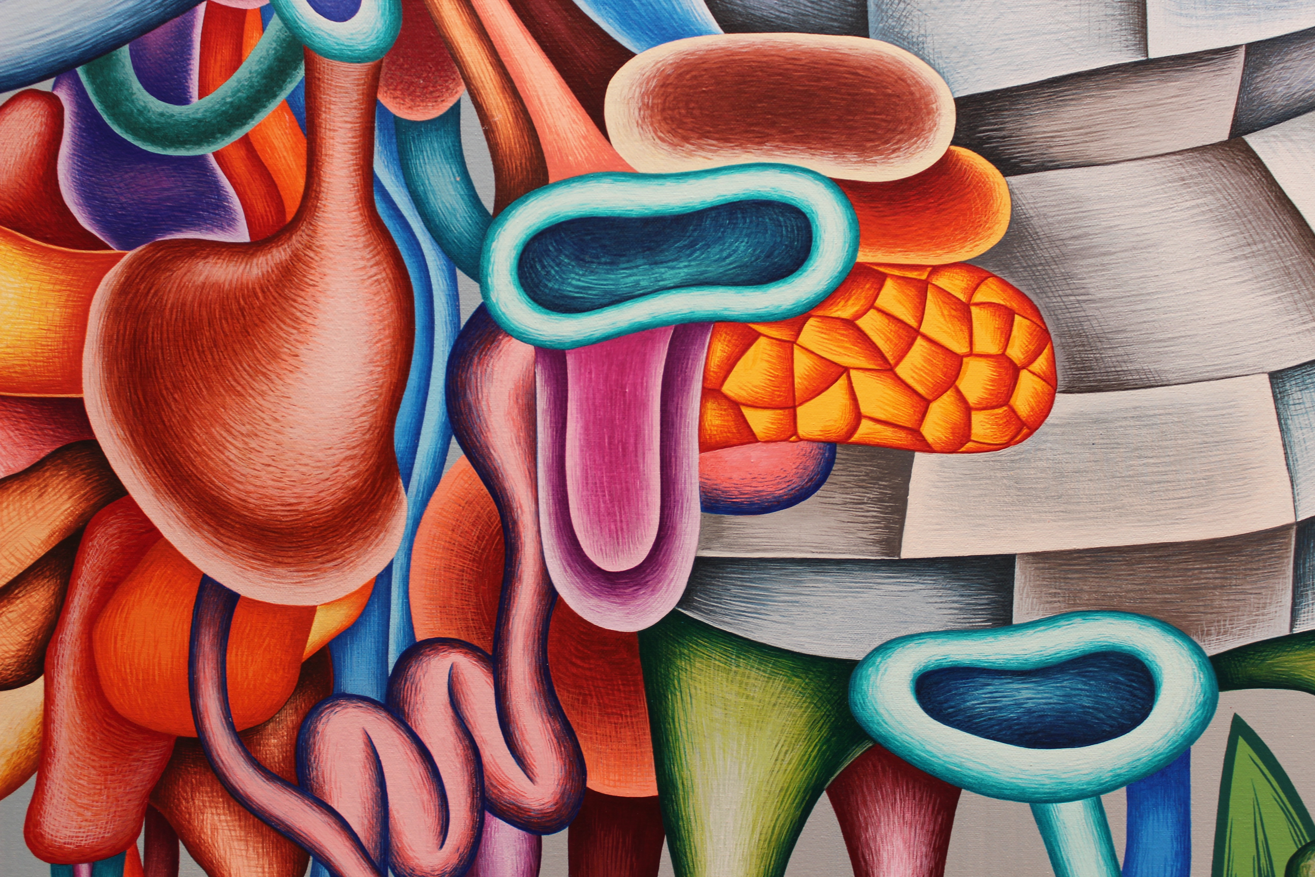 Christian SchumannEating Detail, 2003Acrylic on Canvas 104 x 96 inches