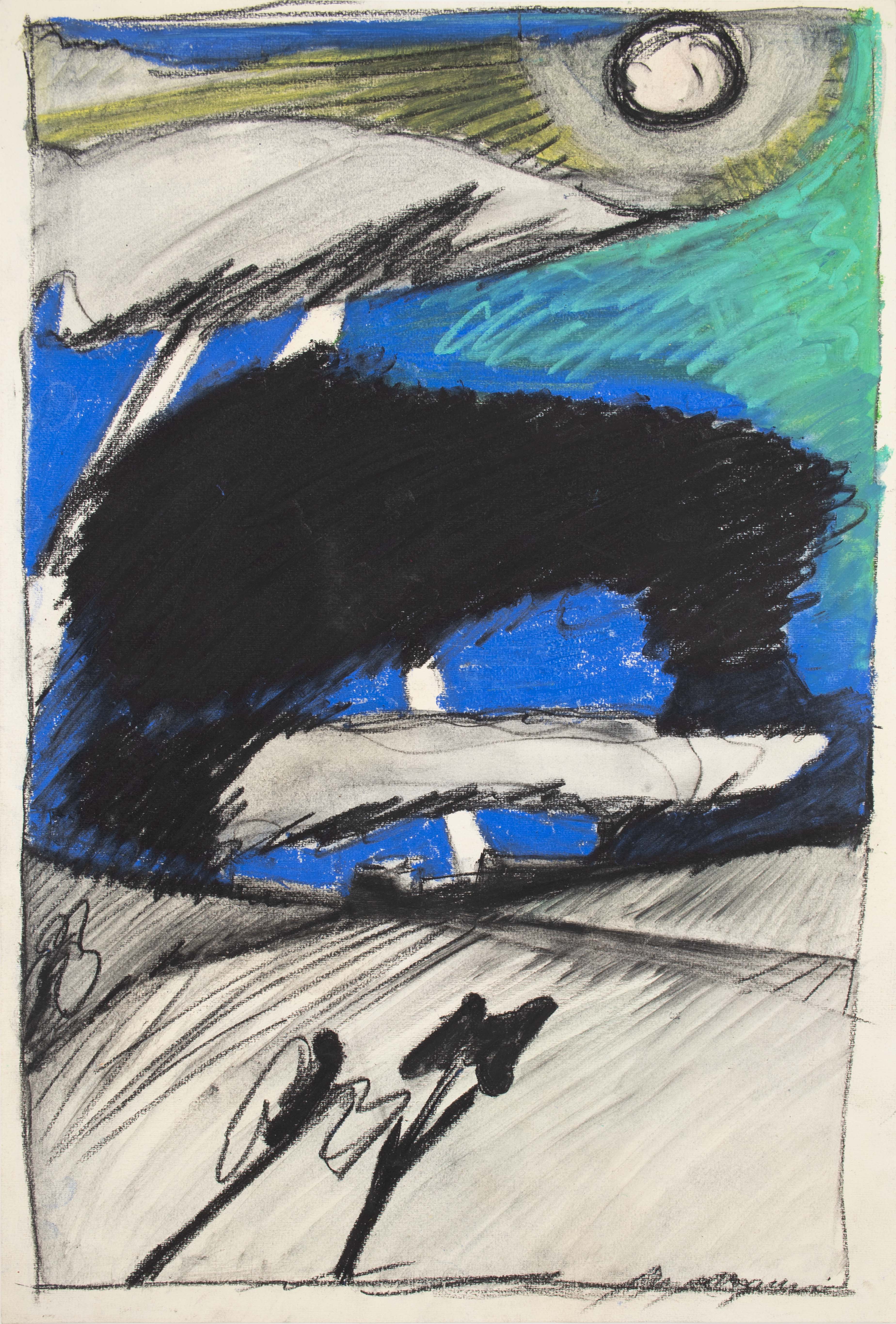 Fabio Mauri, Untitled [Apocalisse], 1980, mixed media on paper, cm 100x70