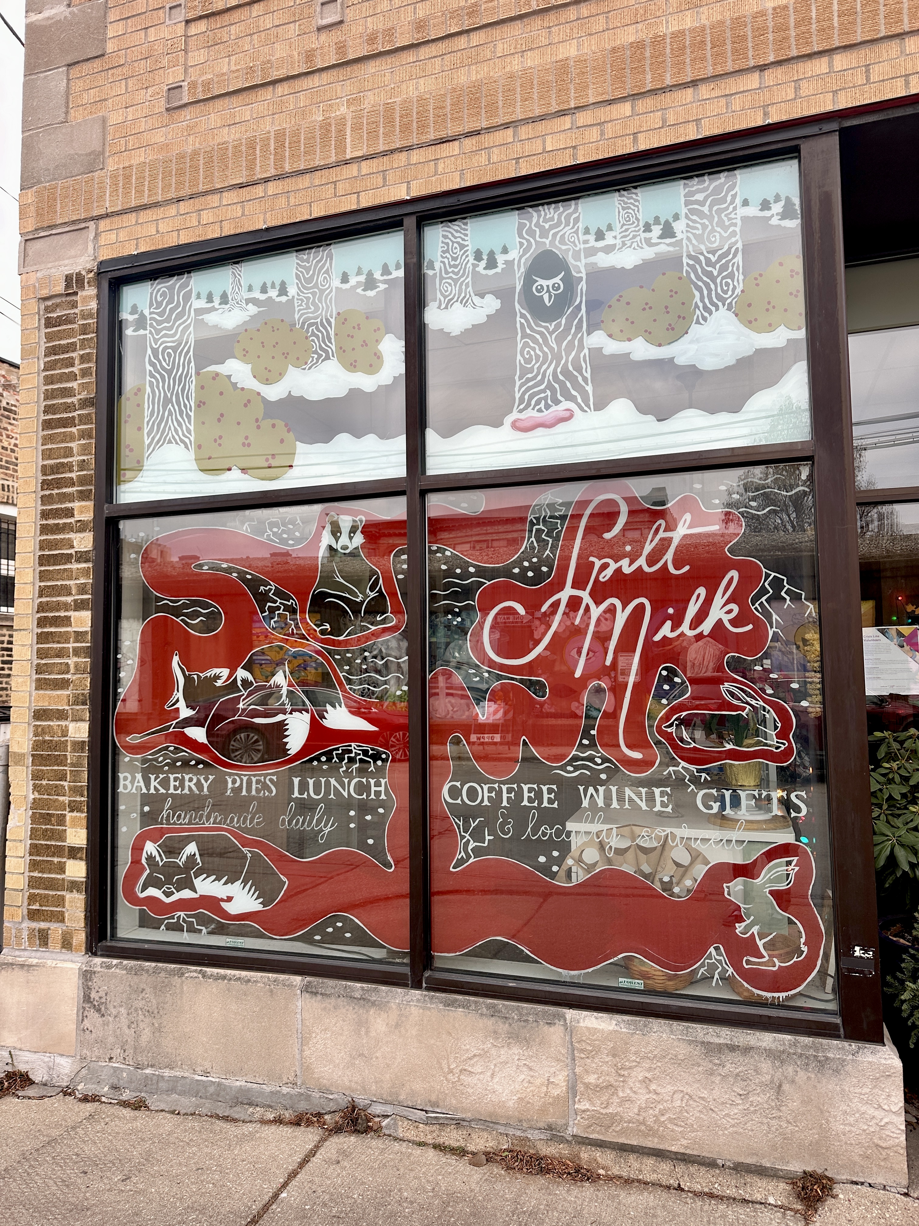 Winter Windows @ Spilt Milk Pastry, Oak Park, IL / 2024
