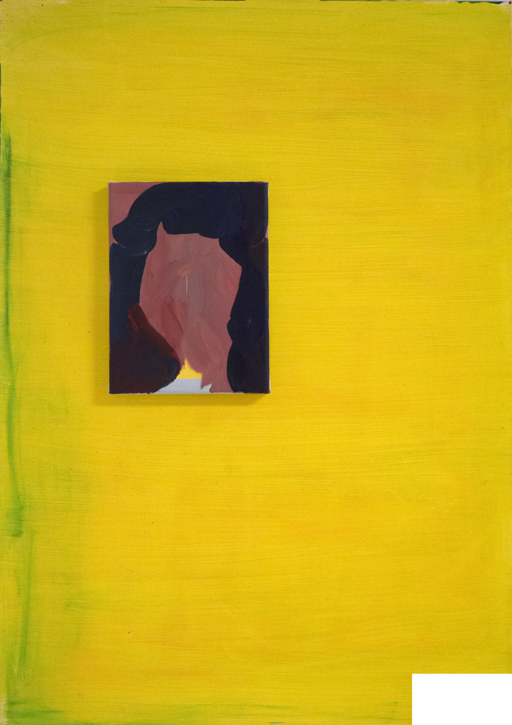 Leaning on the weak shoulder, 84cm x 59cm, acrylic, canvas on paper, 2018