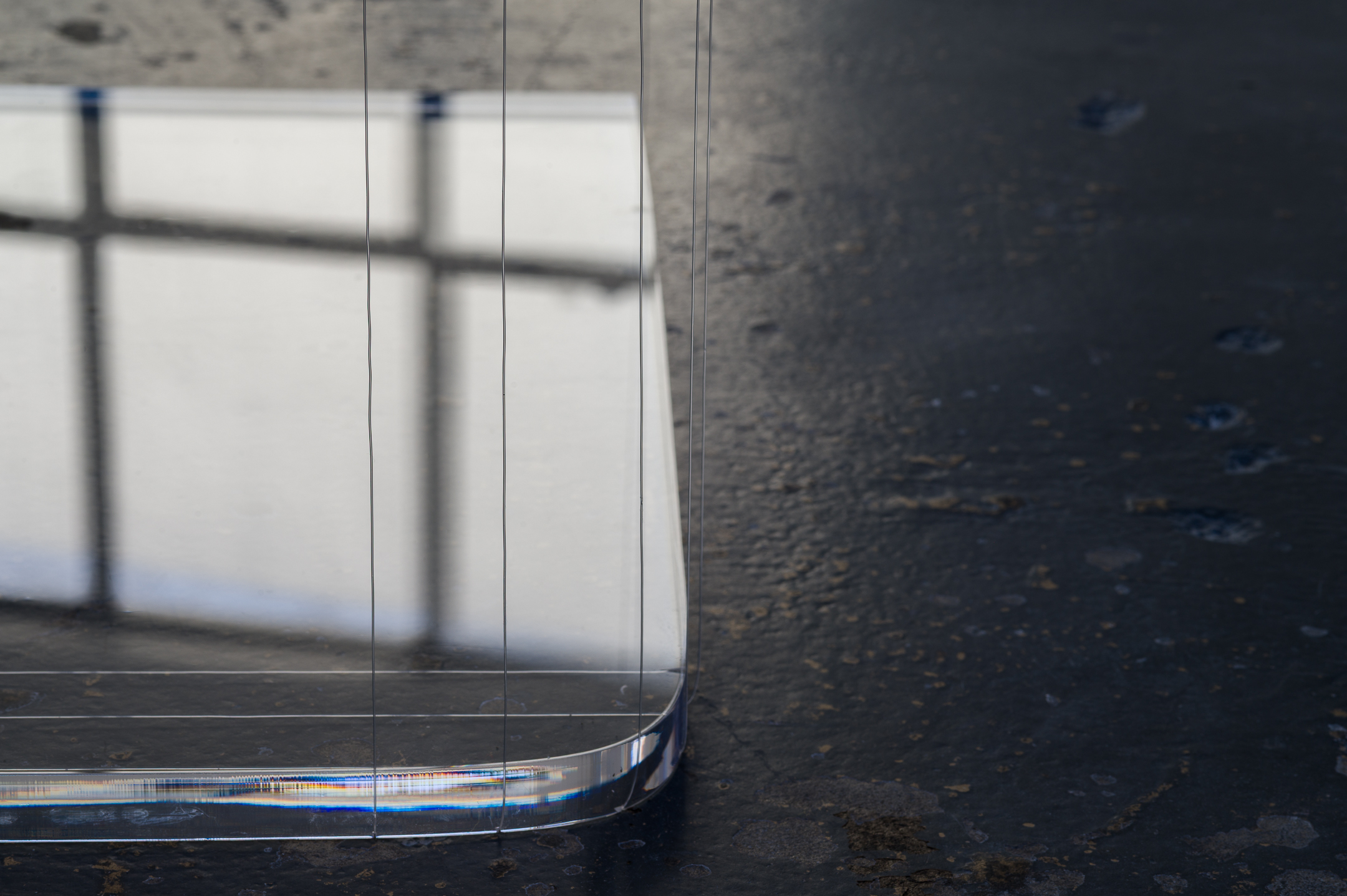 Column Schedule (Parts I-IV), 2025, Part IV (detail), acrylic, aluminium, nylon, 3540 × 565 × 510 mm, 3:45PM, 11 November 2025