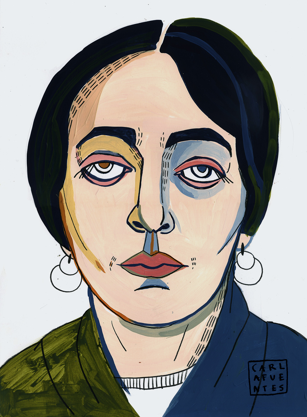 Dorotea. Acrylic on paper. 100x70. 2019