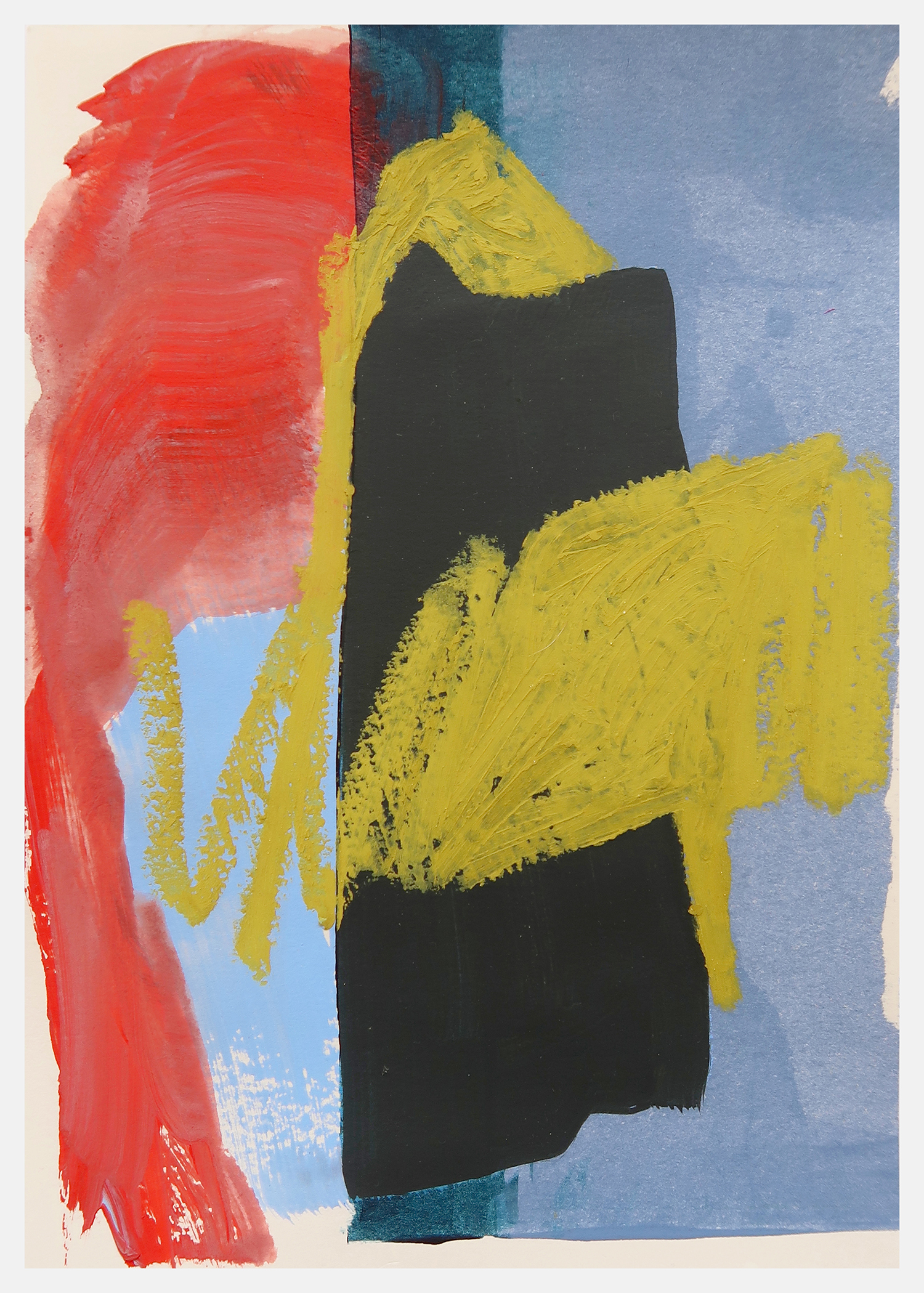 Untitled 589, 2022, Mixed media on paper, 21x14.8cm