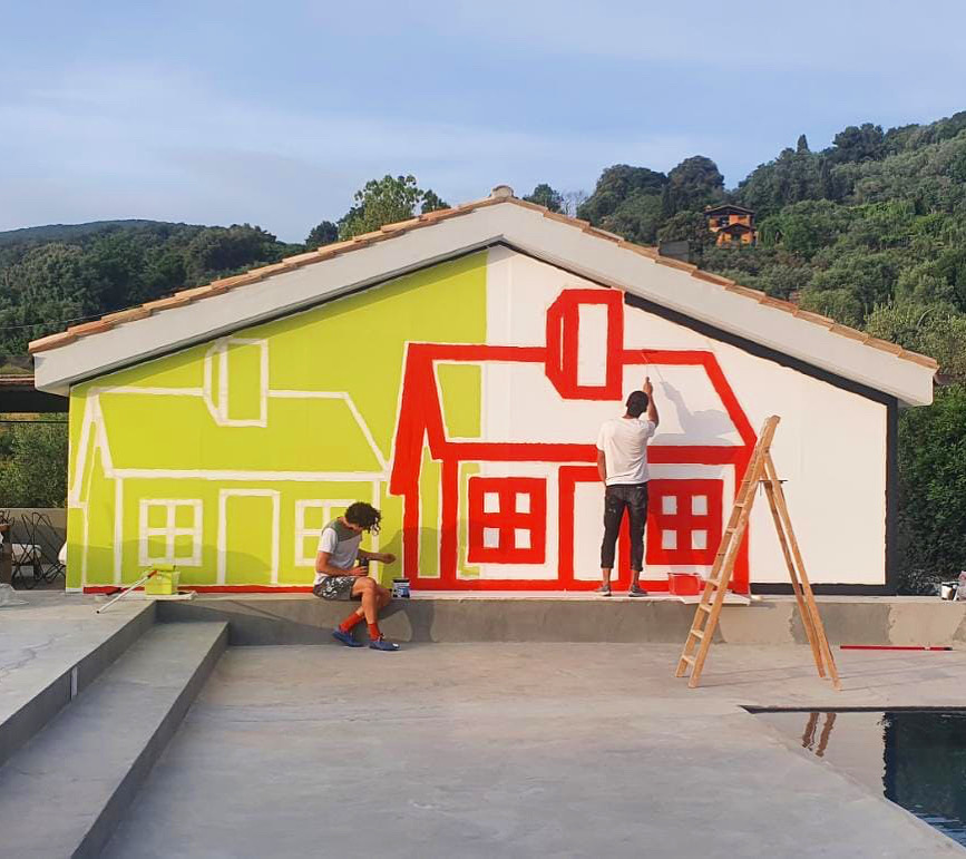 Three Houses, Private Collection, Italy