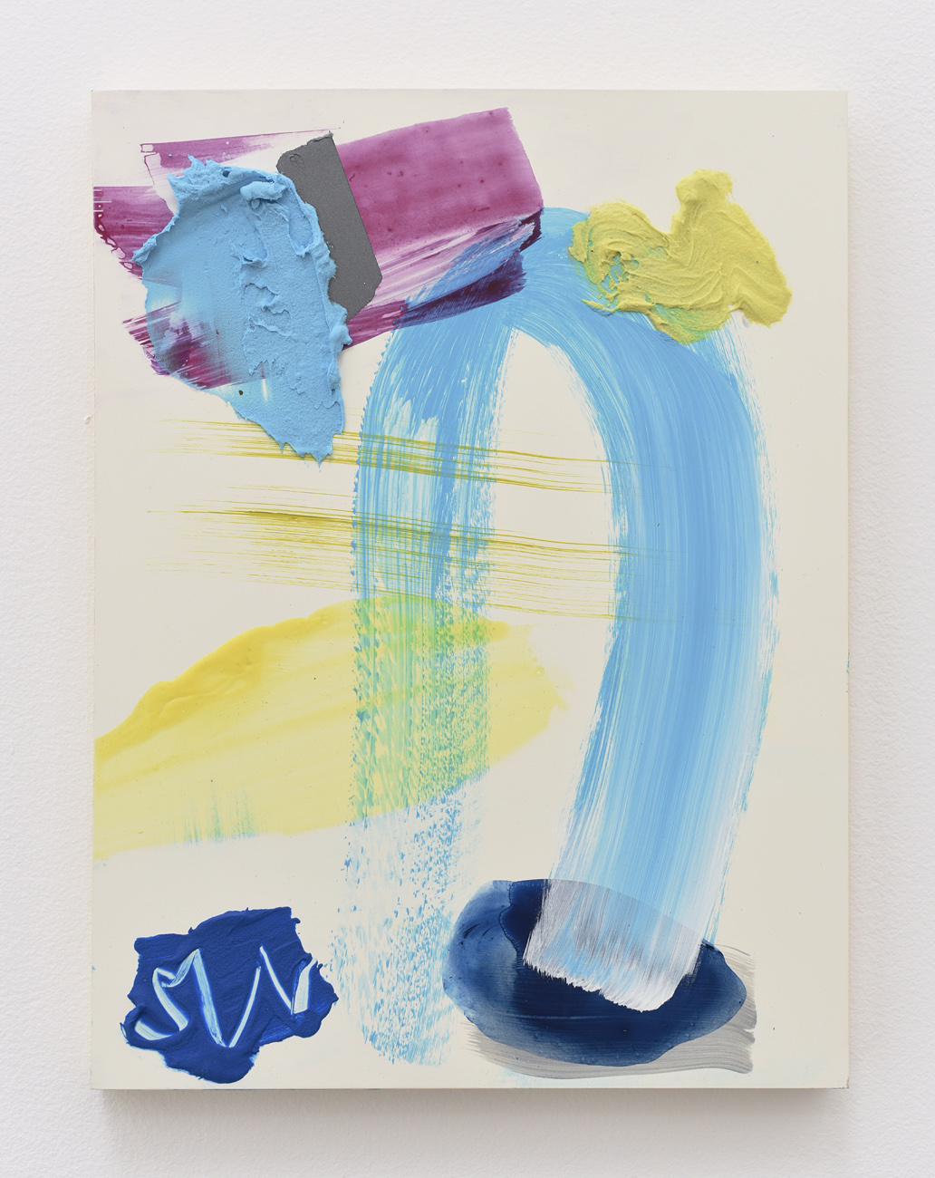 Untitled (LA) acrylic on board, 14"x11", 36 x 28 cm