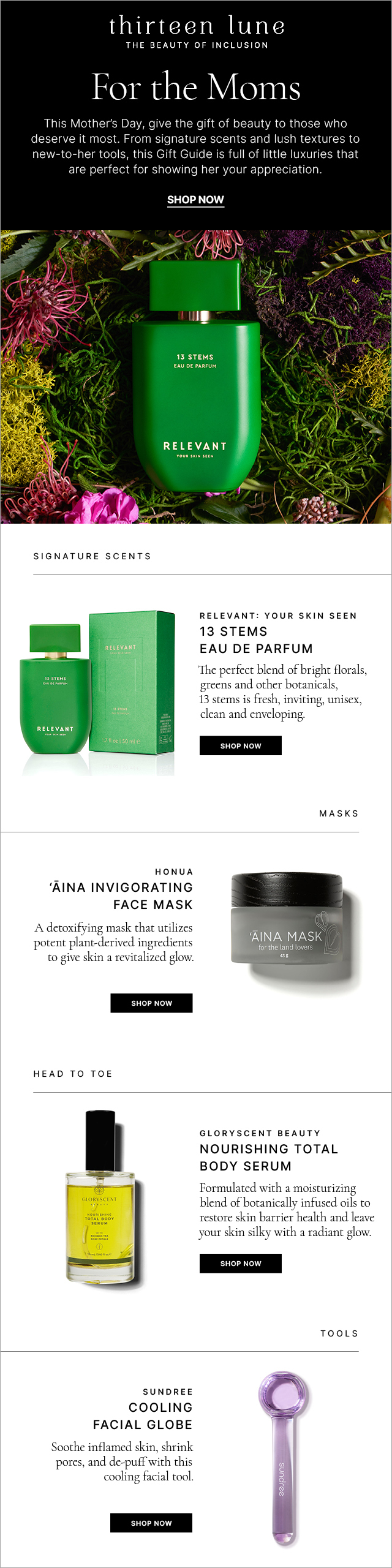 EMAIL / THIRTEEN LUNE x JCP BEAUTY