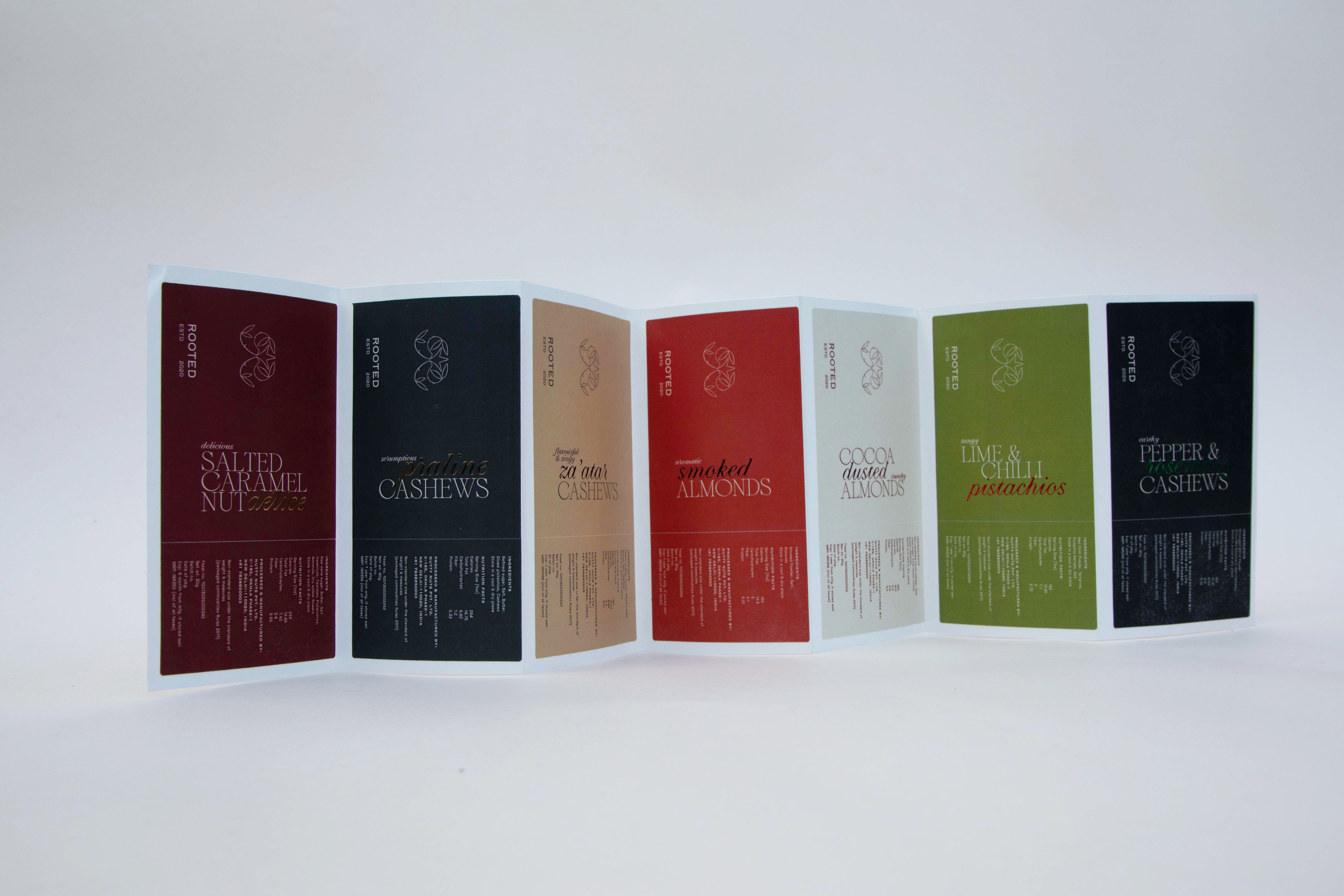 Foiling treatments that highlight the luxurious nature of the product