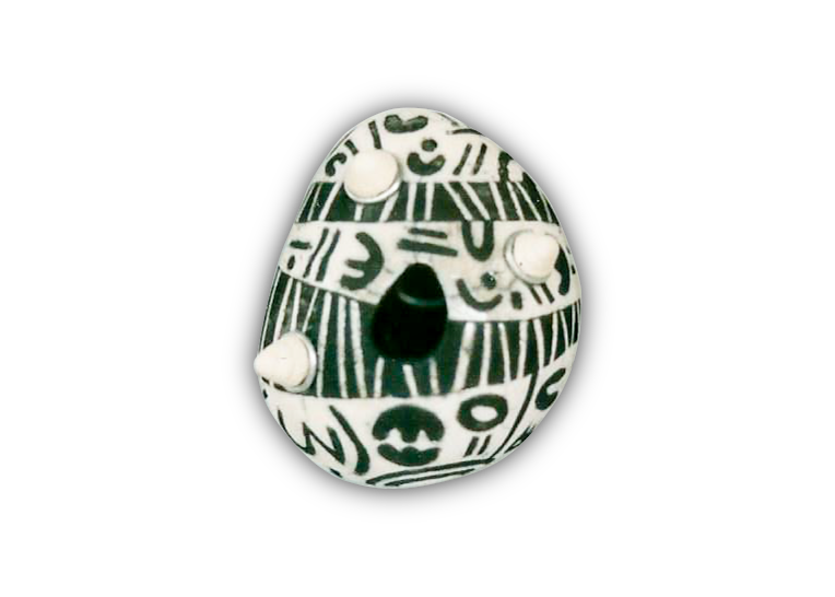 Guardami-ti (Ceramica Raku, alluminio, specchio cm 7x9x4)