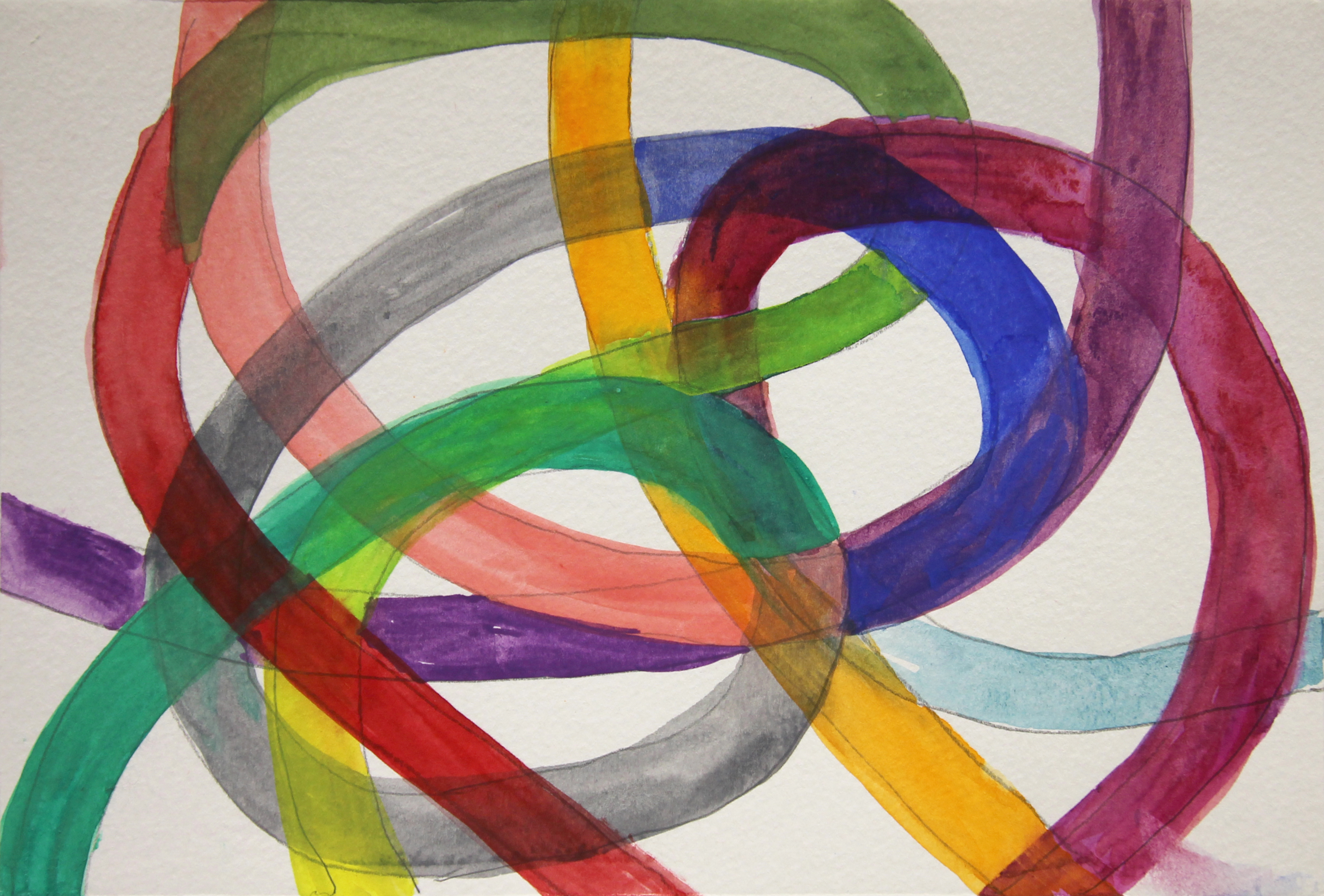 Sin t&iacute;tulo, 2009. Acuarela y l&aacute;piz sobre papel, 15 x 23 cm.