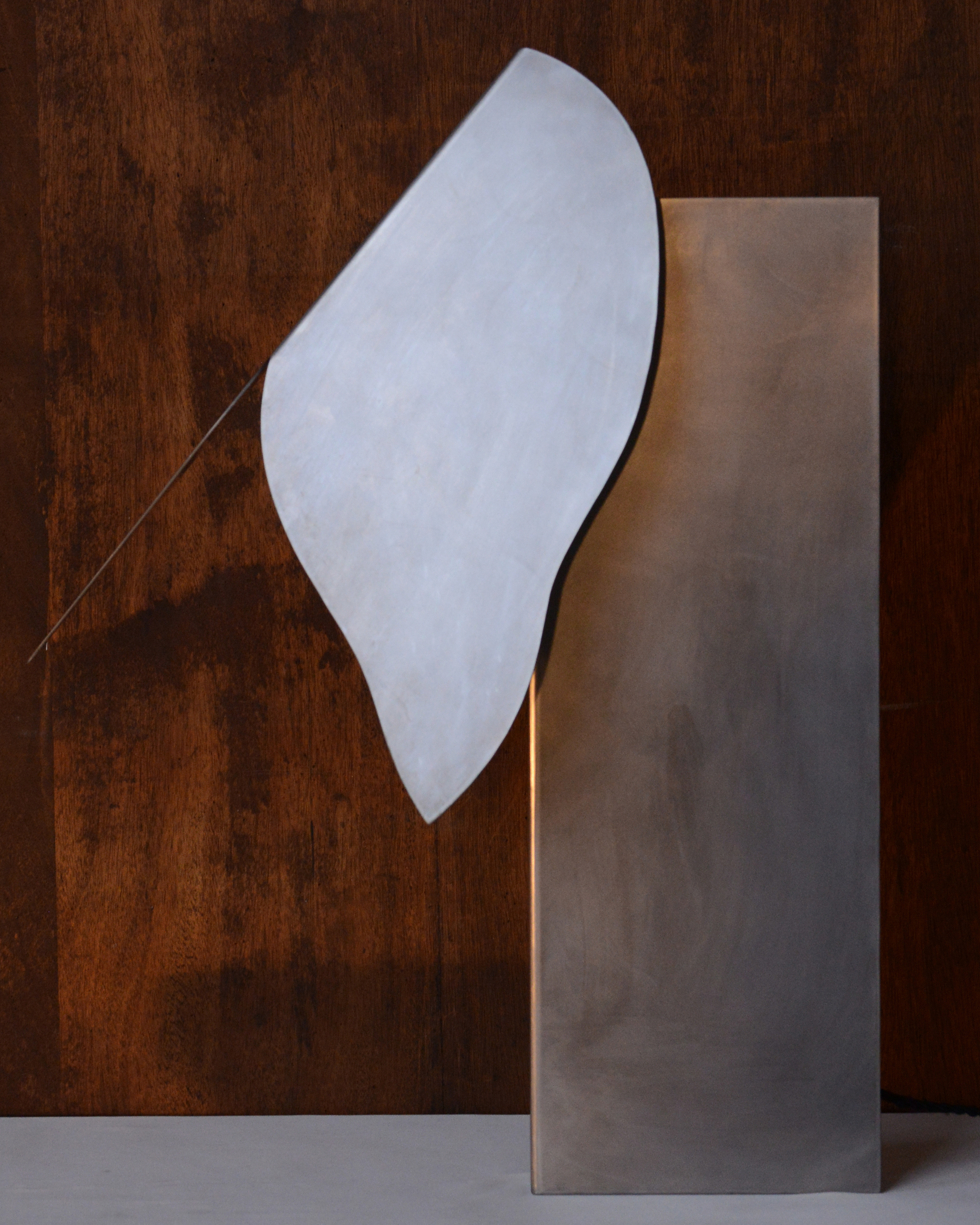 Romain Petrot x Adorno Futures 50, Cormoran Steel Lamp, 2025