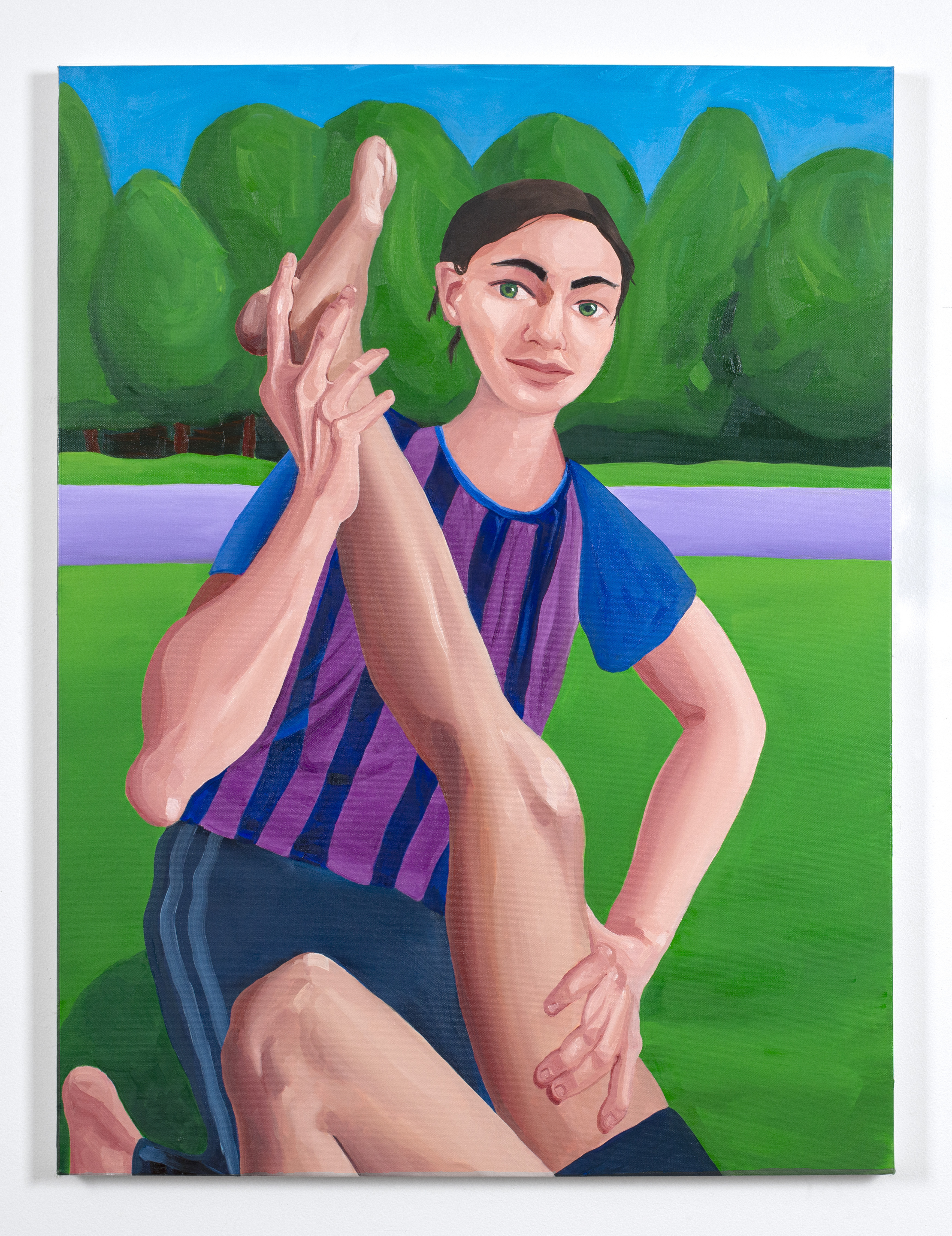 Hamstring Stretch, 2020, Oil on canvas