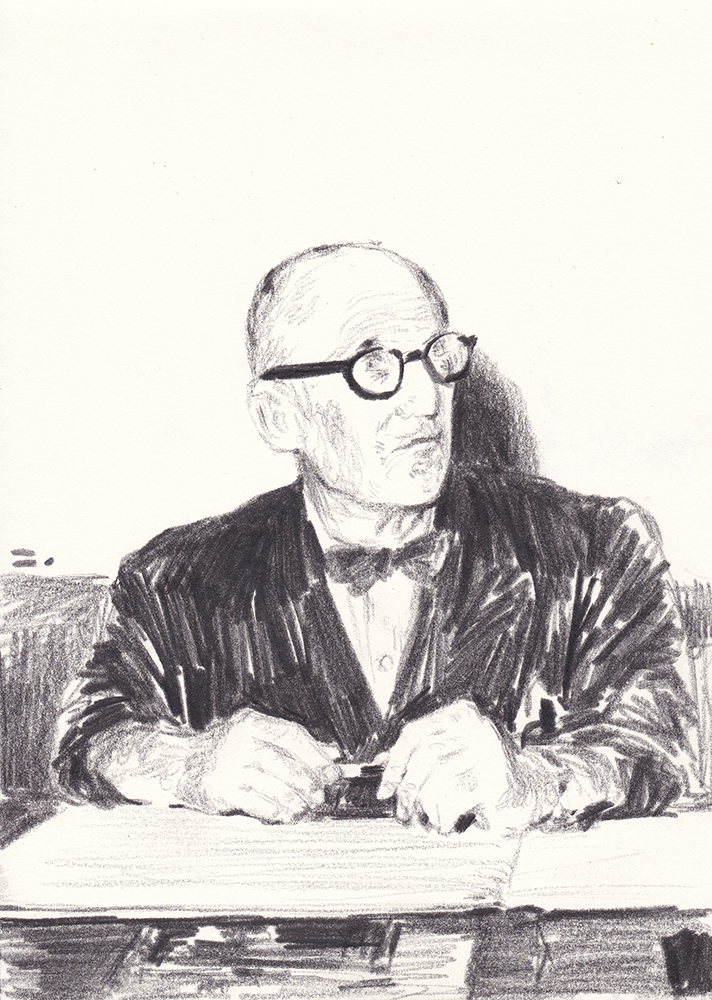 Le Corbusier, 2017, pencil on paper, 21*14.8(cm)