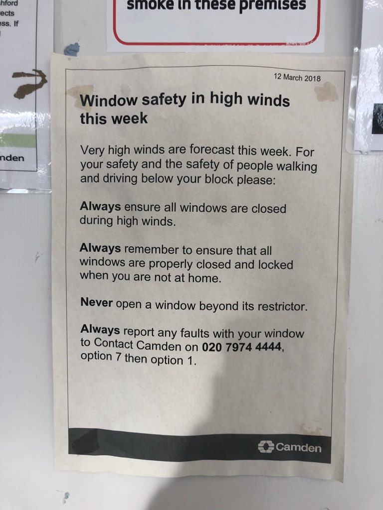 (29) High winds warning