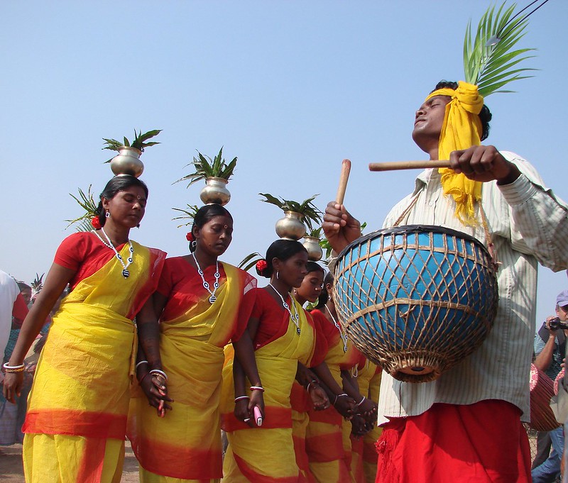 India - Santhal Community Rituals at Shantiniketan