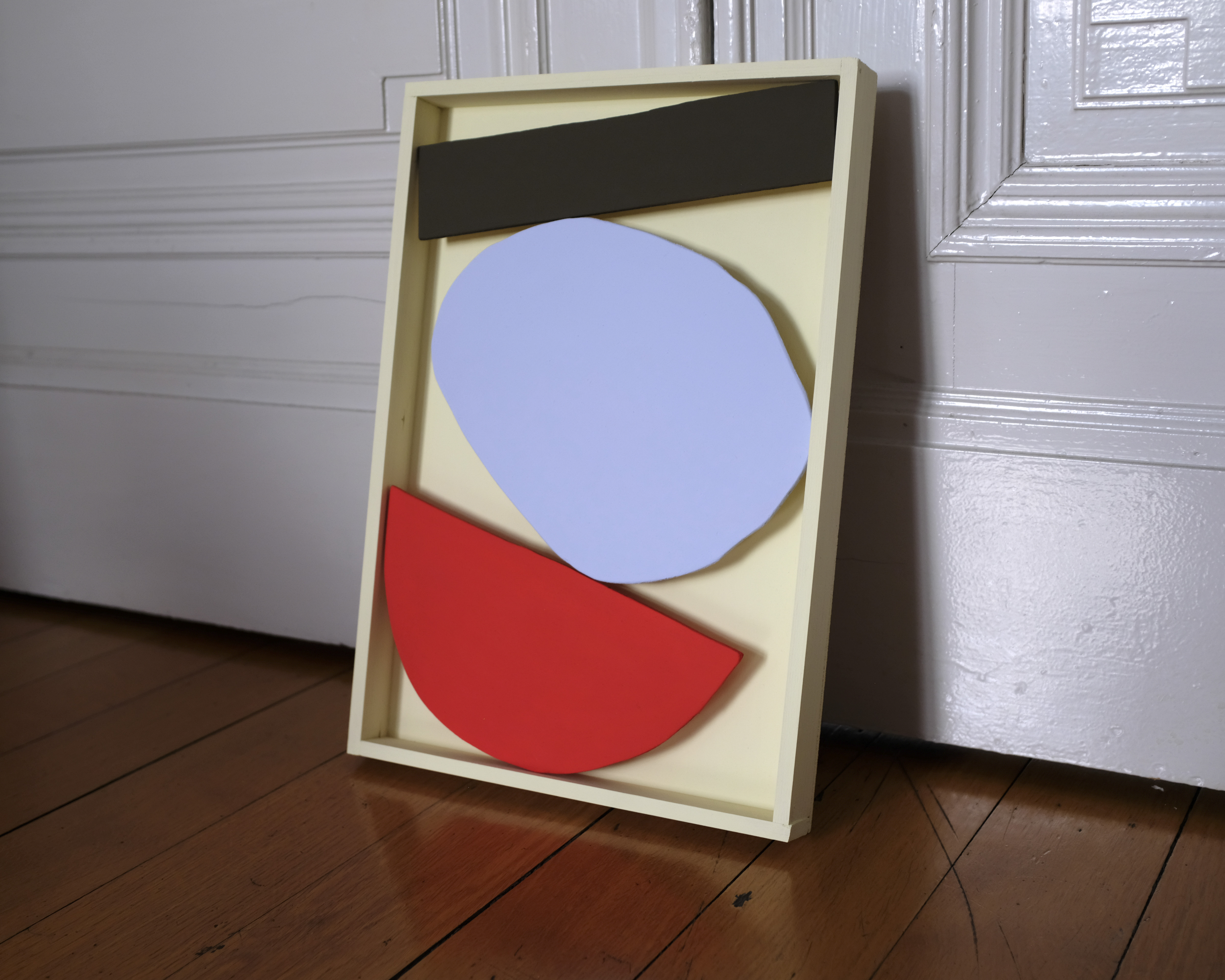Box Shape and Colour (2023), Acrylics on Wood