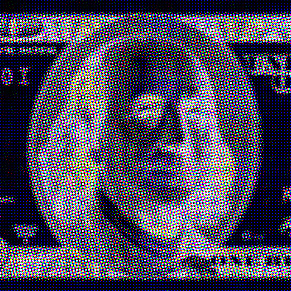 "$100 bill BLACK" 2 of 3, triptych. 100 x 100 cm / 40x40 inches. Available in limited edition of signed & numbered giclée prints