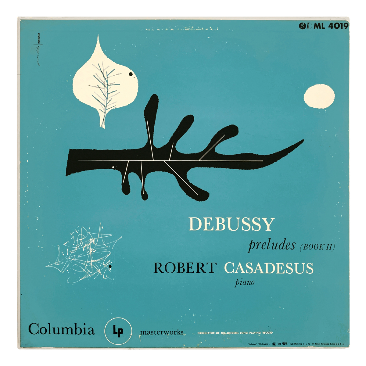 Columbia Masterworks ML 4019 Claude Debussy - Préludes, Deuxième Livre Robert Casadesus Design: Jason Kirby | monogram (credited)