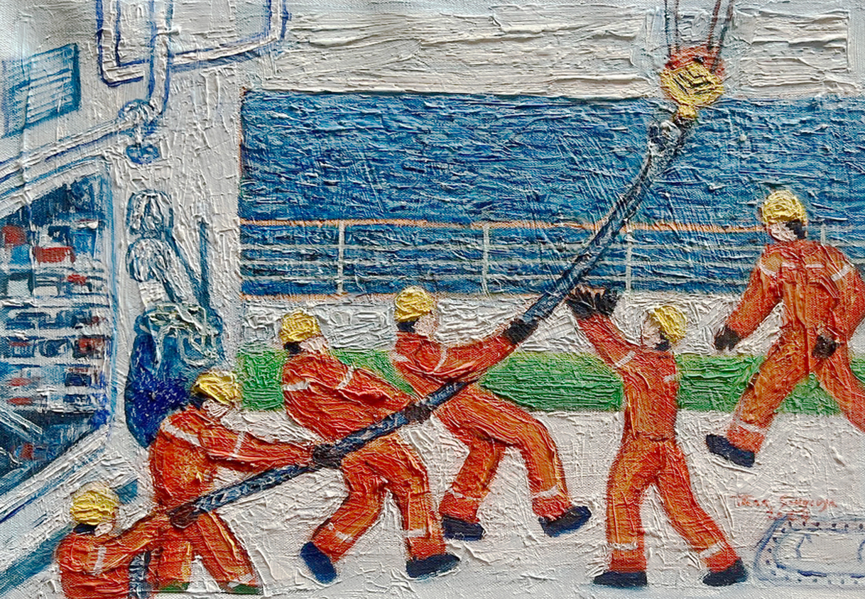 Pilgrimage No. 1, 49 x 34 cm, oil on canvas, 2024