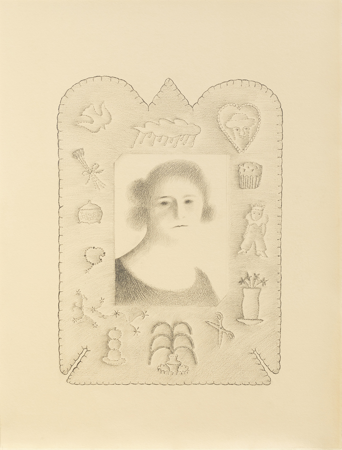 "A costureira", 2022, grafite sobre papel [graphite on paper]